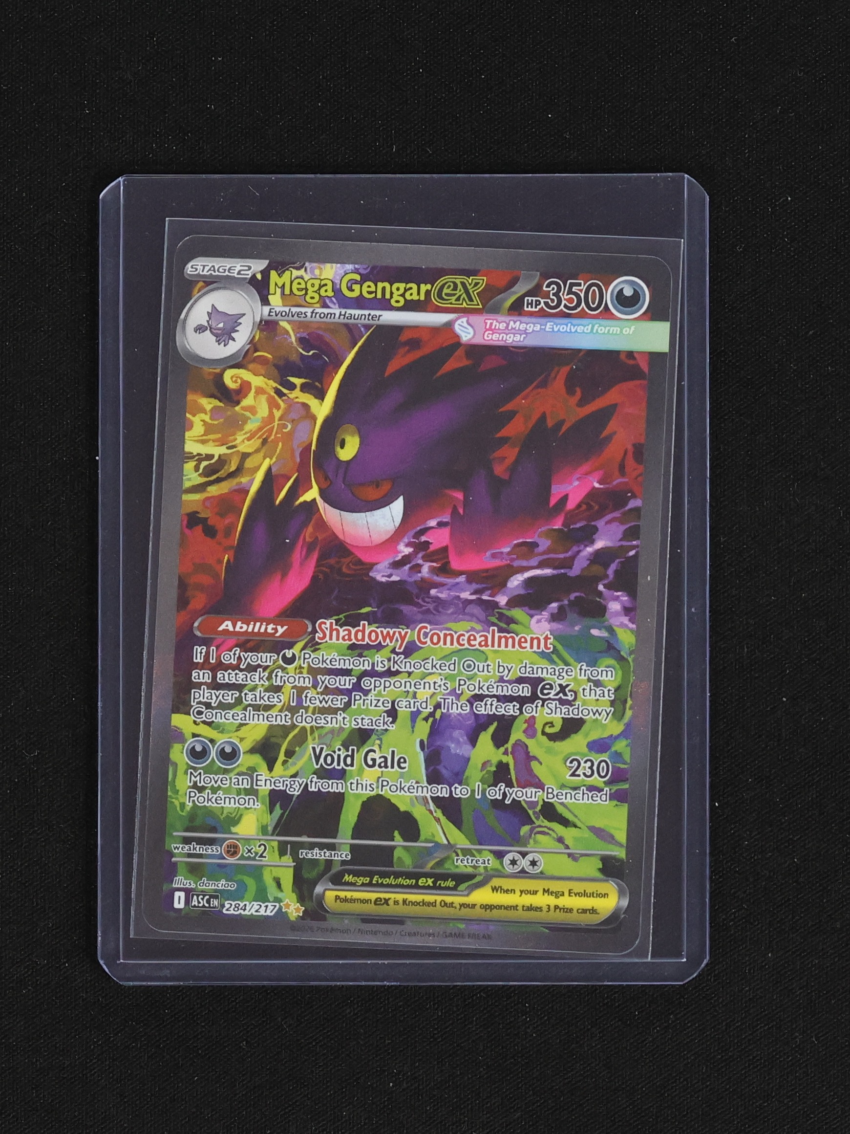2021 Pokémon TCG Ascended Heroes #284 Mega Gengar EX — front