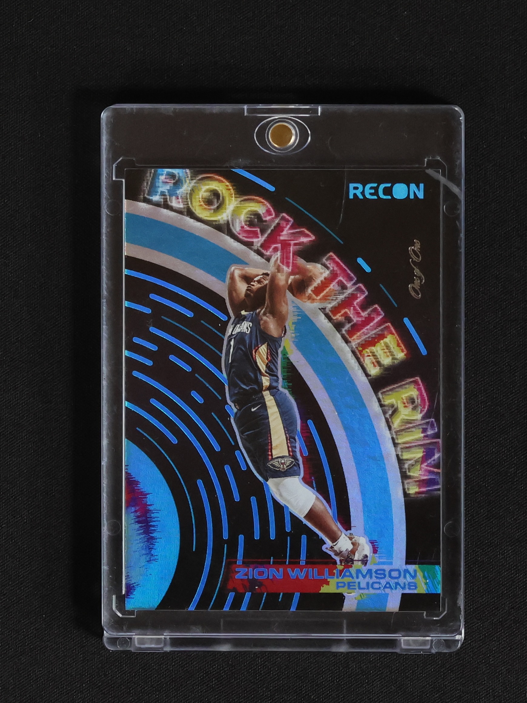 2021-22 Panini Recon #8 Zion Williamson Rock the Rim — front