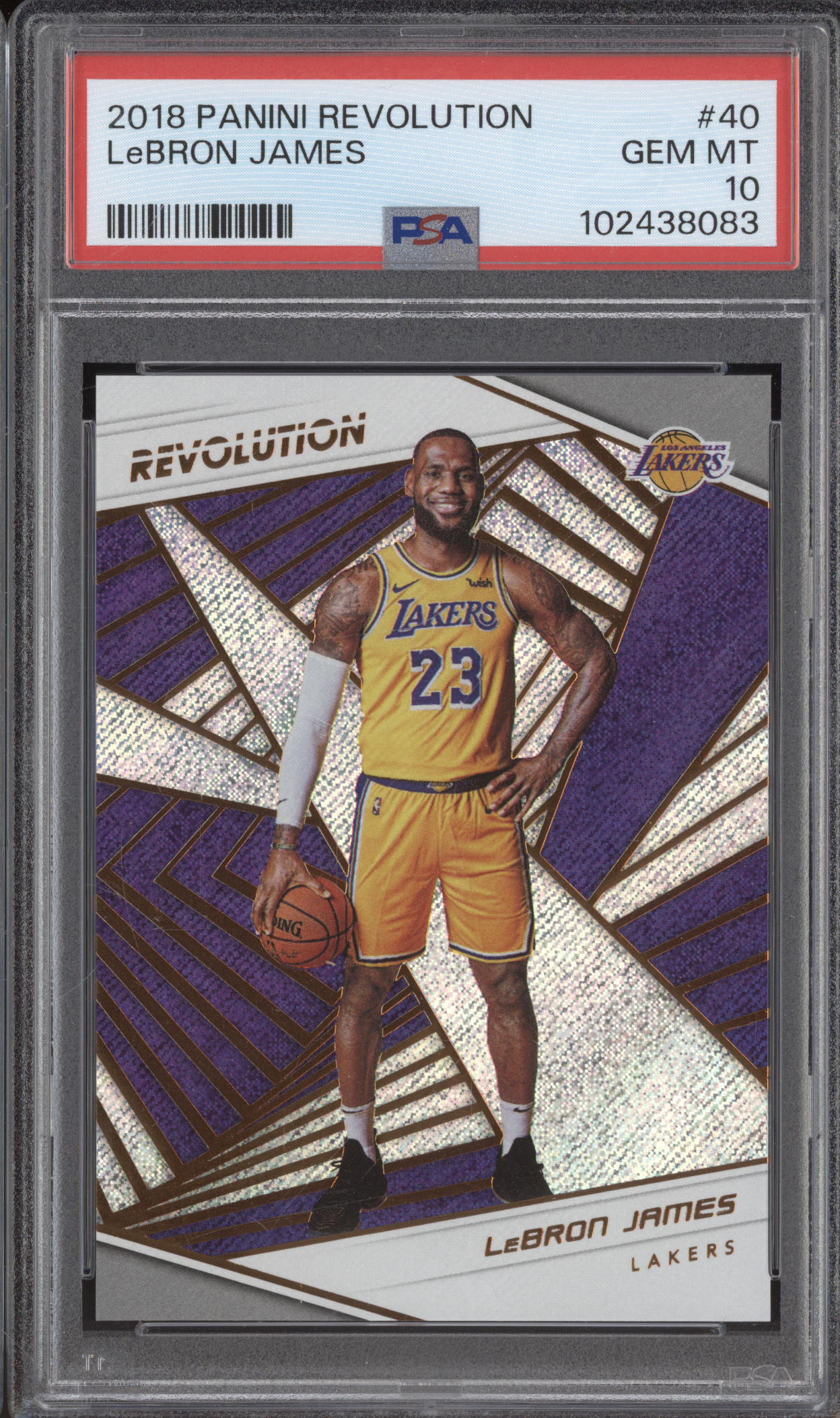 2018 Panini Revolution #40 LeBron James — front