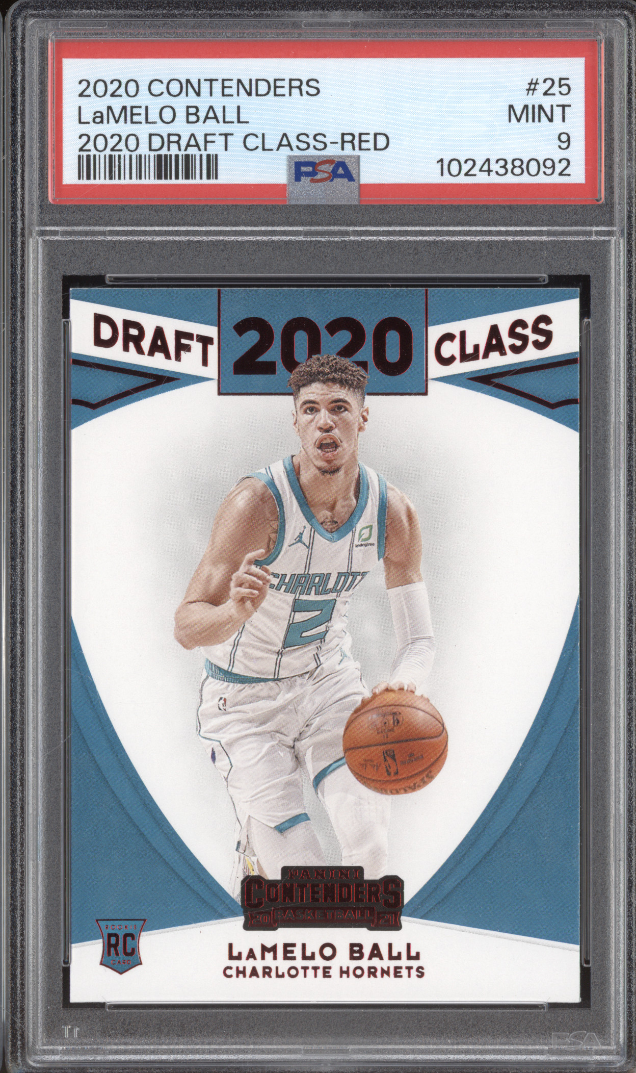2020 Panini Contenders #25 LaMelo Ball 2020 Draft Class Red — front