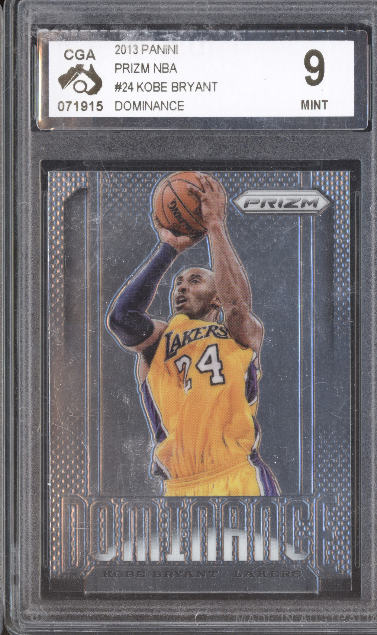 2013 Panini Prizm #24 Kobe Bryant Dominance — front