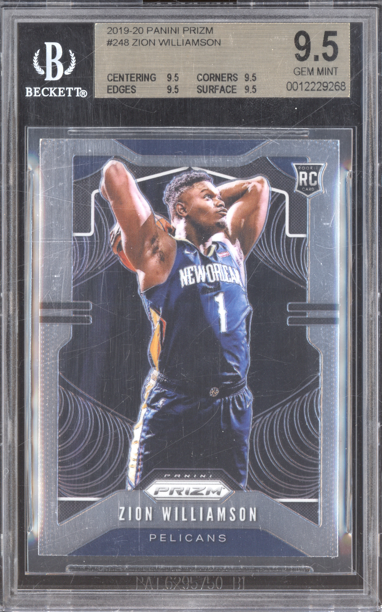 2019-20 Panini Prizm #248 Zion Williamson — front