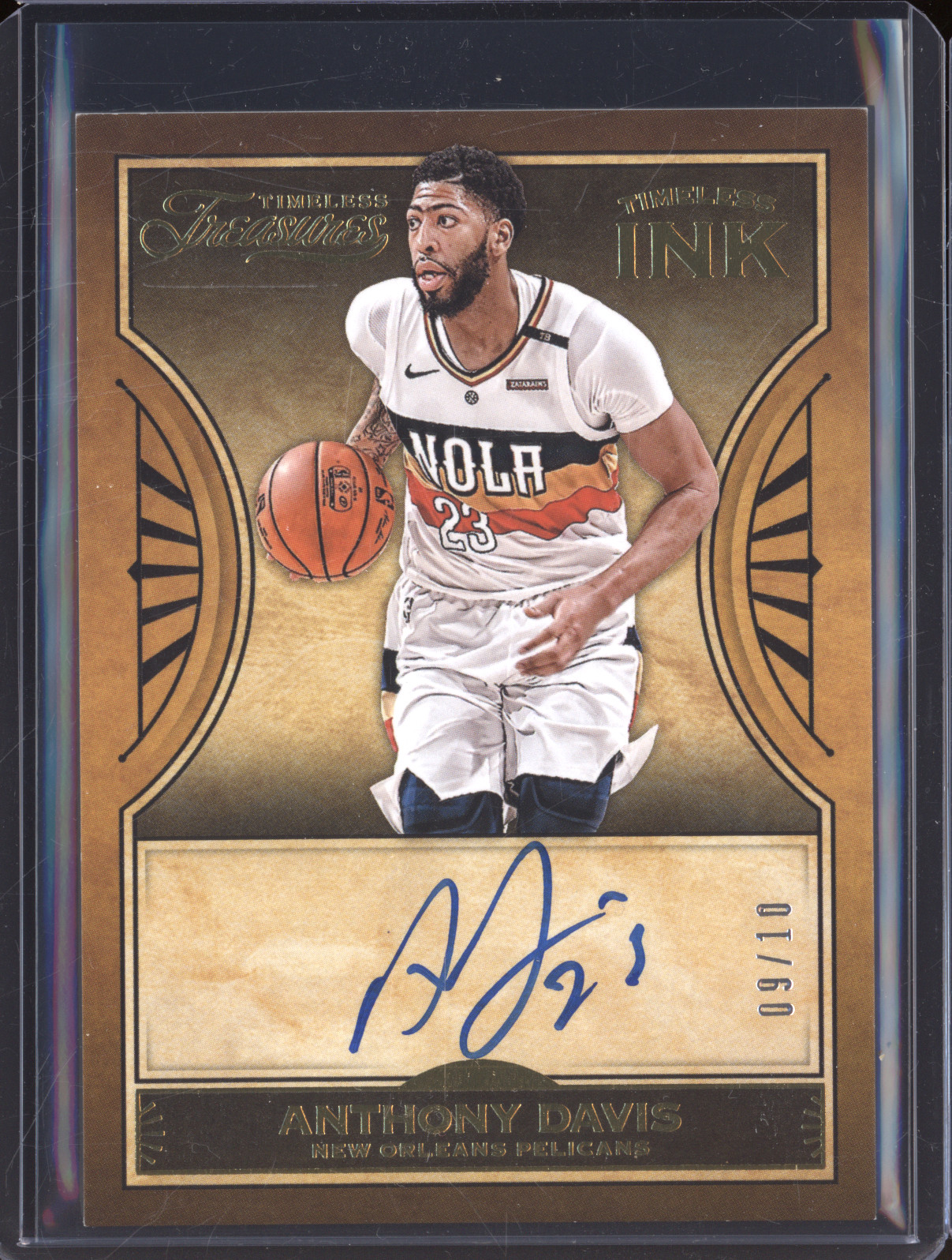 2018-19 Panini Chronicles Timeless Treasures Ink #TT-ADV Anthony Davis — front
