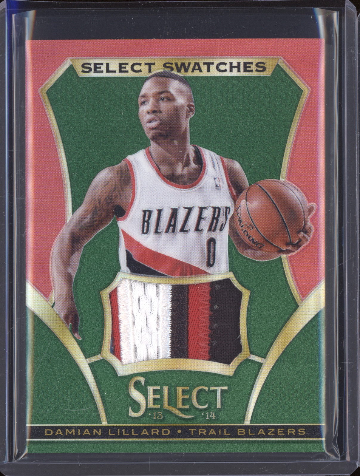 2013-14 Panini Select Select Swatches Damian Lillard — front