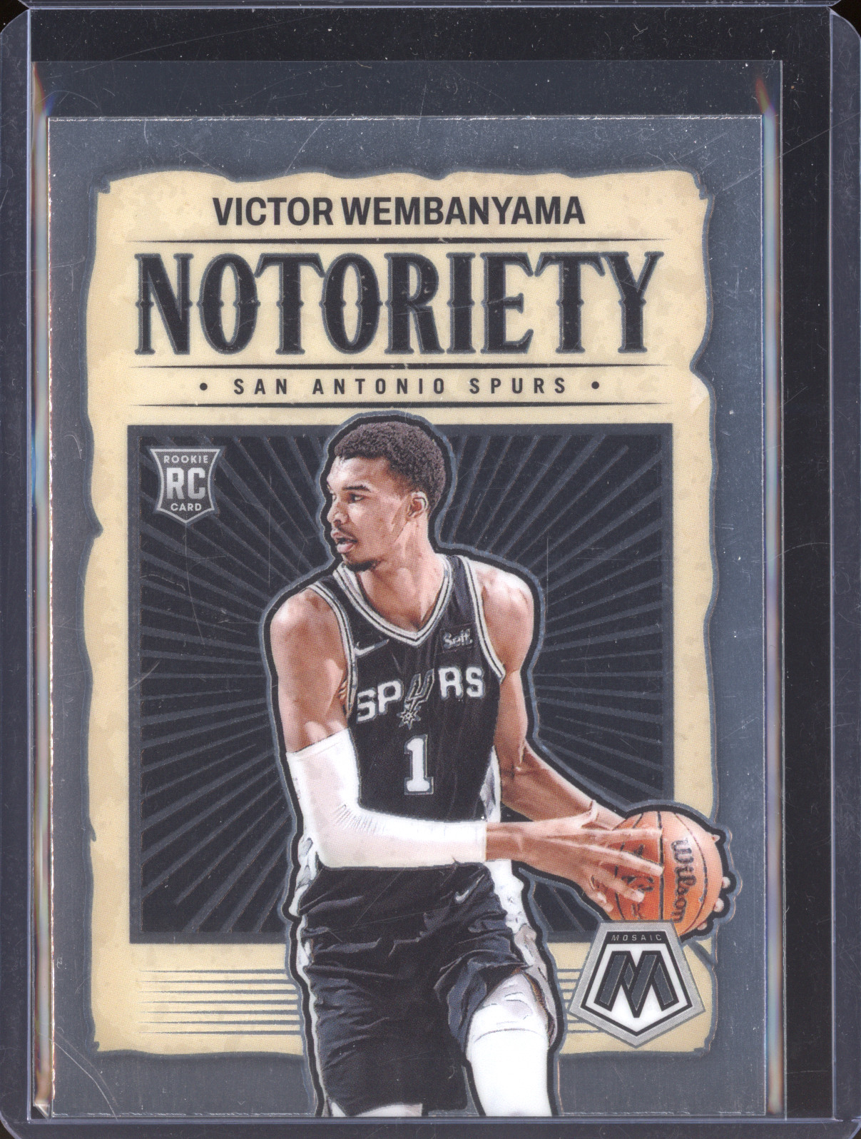 2023-24 Panini Mosaic #5 Victor Wembanyama Notoriety — front