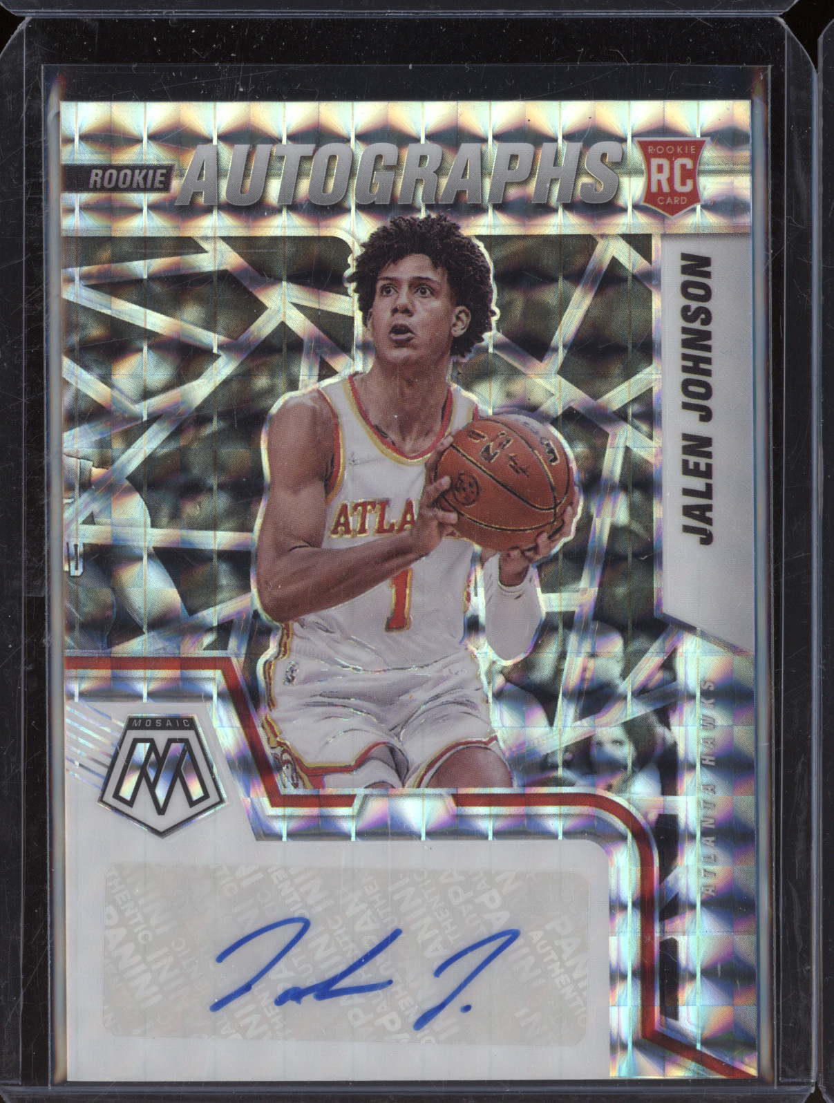 2019-20 Panini Mosaic Rookie Autographs #RC Jalen Johnson — front