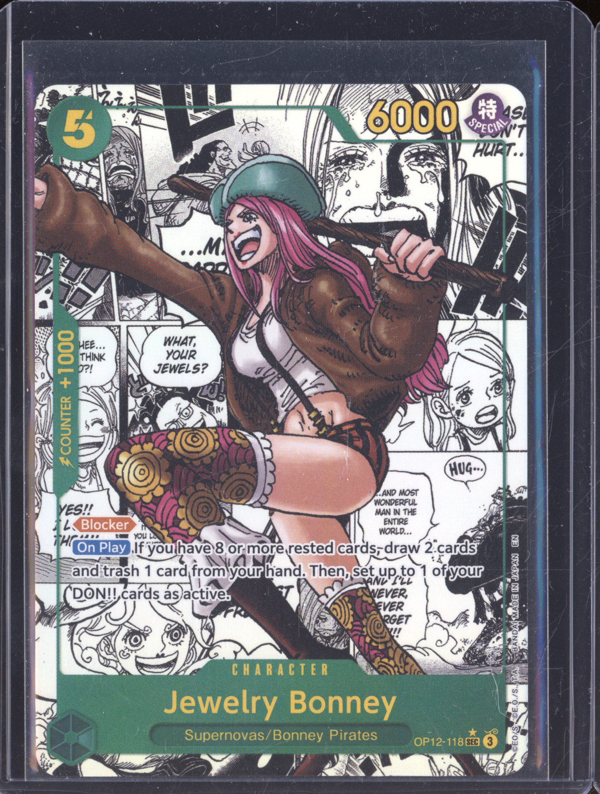 2025 One Piece OP12-118 Jewelry Bonney — front