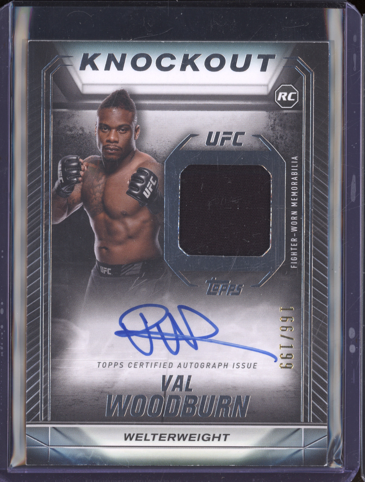 2024 Topps UFC Knockout #KAR-VWN Val Woodburn — front