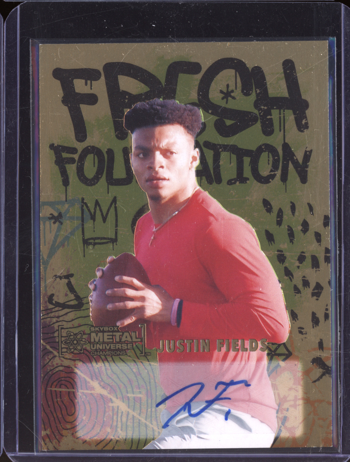 2021 Skybox Metal Universe Champions Fresh Foundation #FF35 Justin Fields — front