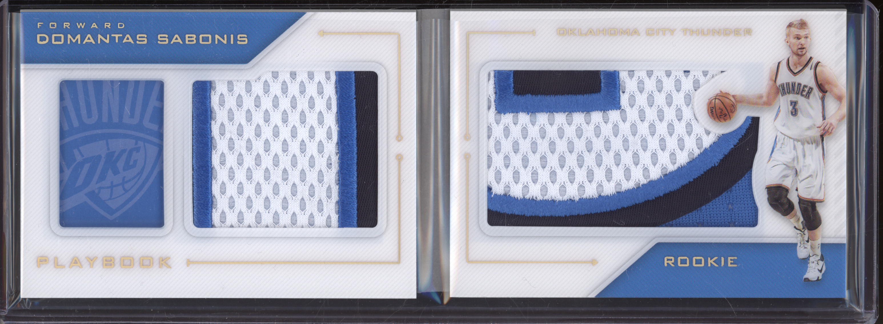 2016-17 Panini Preferred #21 Domantas Sabonis Rookie Playbook Jumbos Prime — front