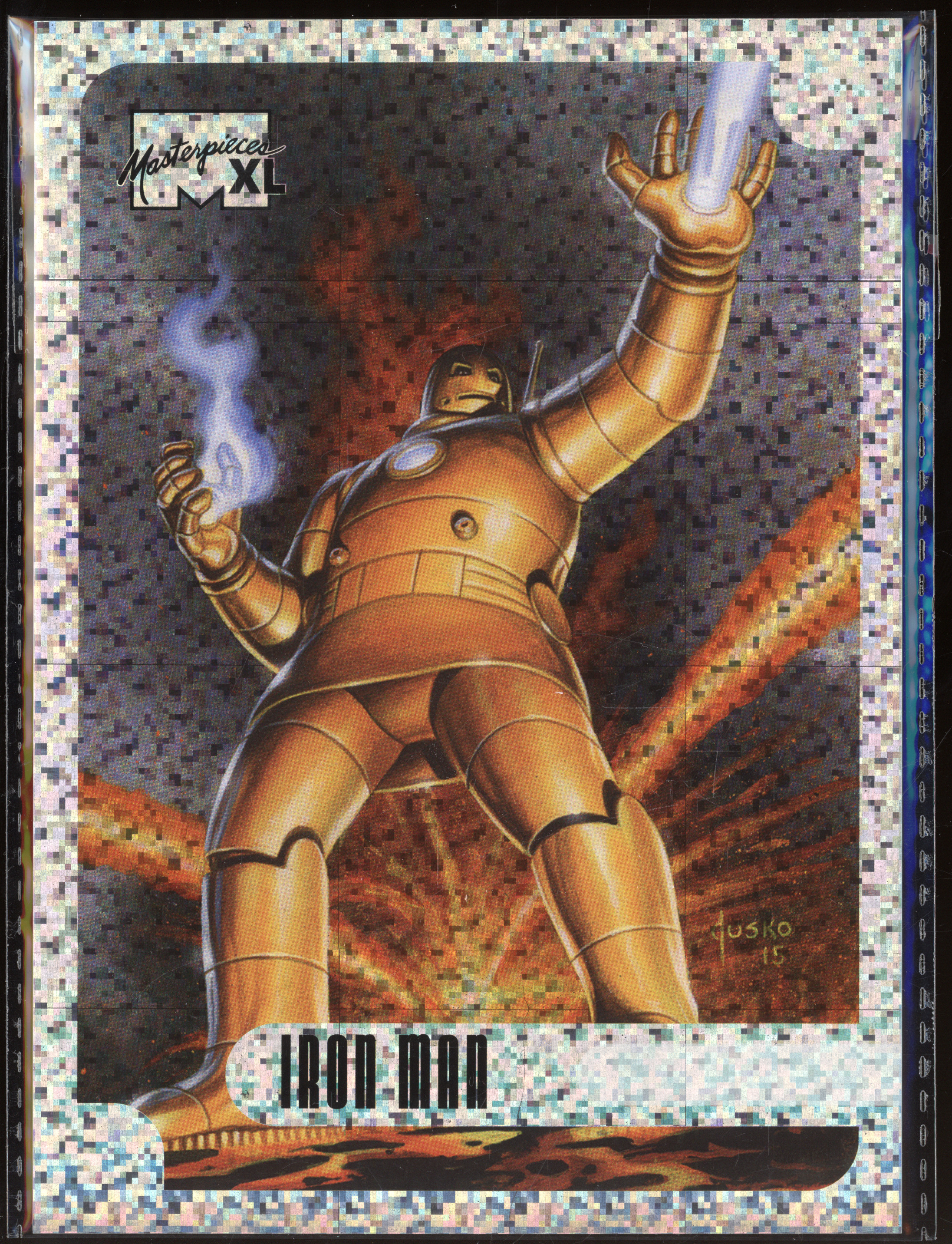 2024 SkyBox Marvel Masterpieces XL #5 Iron Man — front