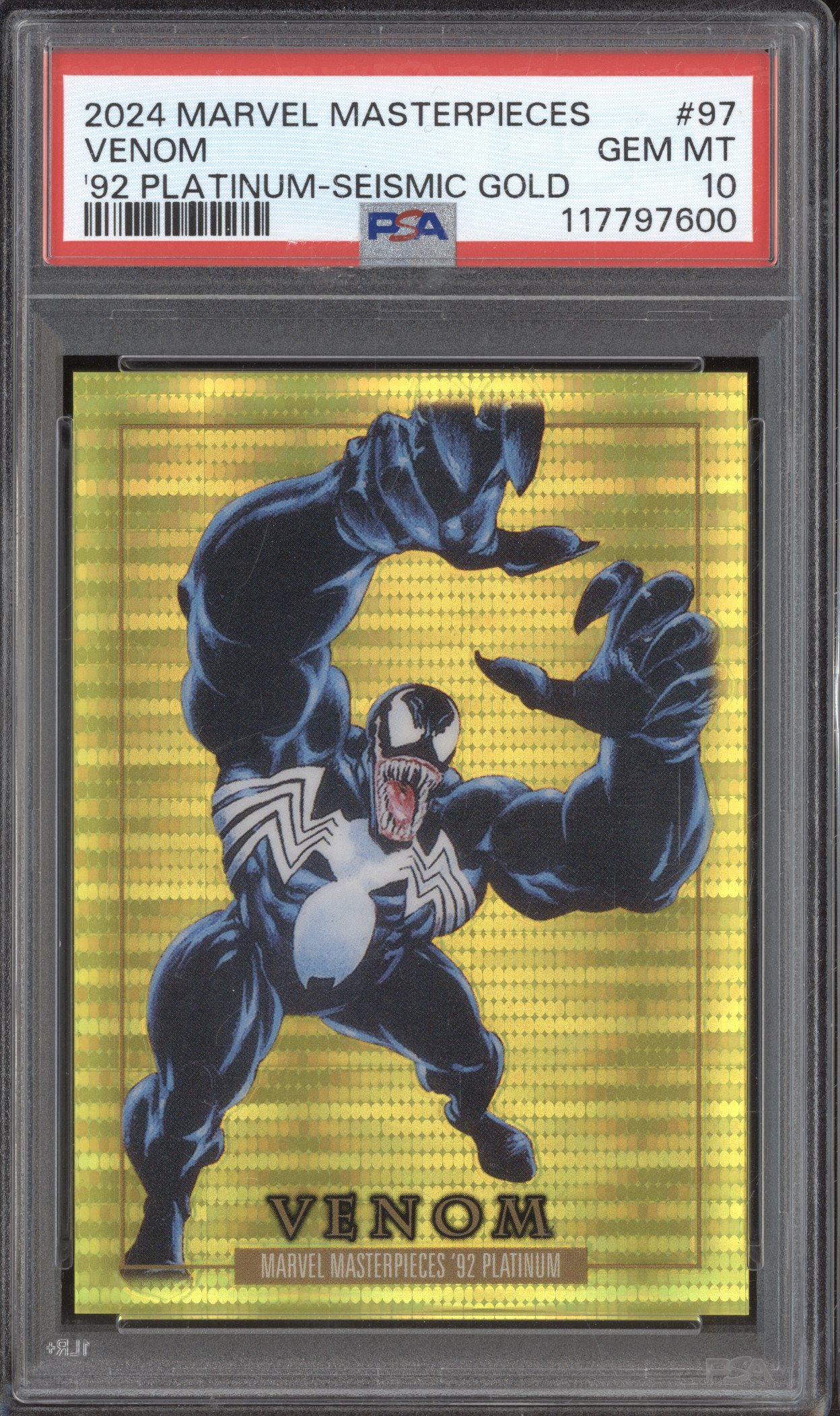 2024 Marvel Masterpieces '92 Platinum #97 Venom — front