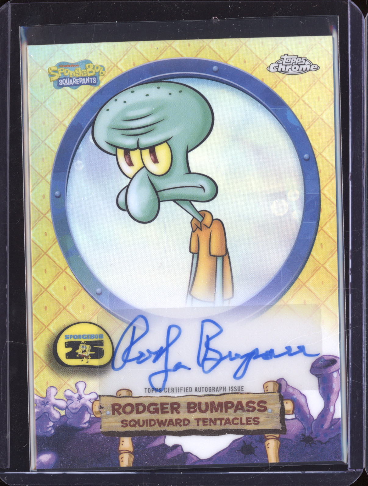 2025 Topps Chrome SpongeBob #SA-ST Rodger Bumpass — front