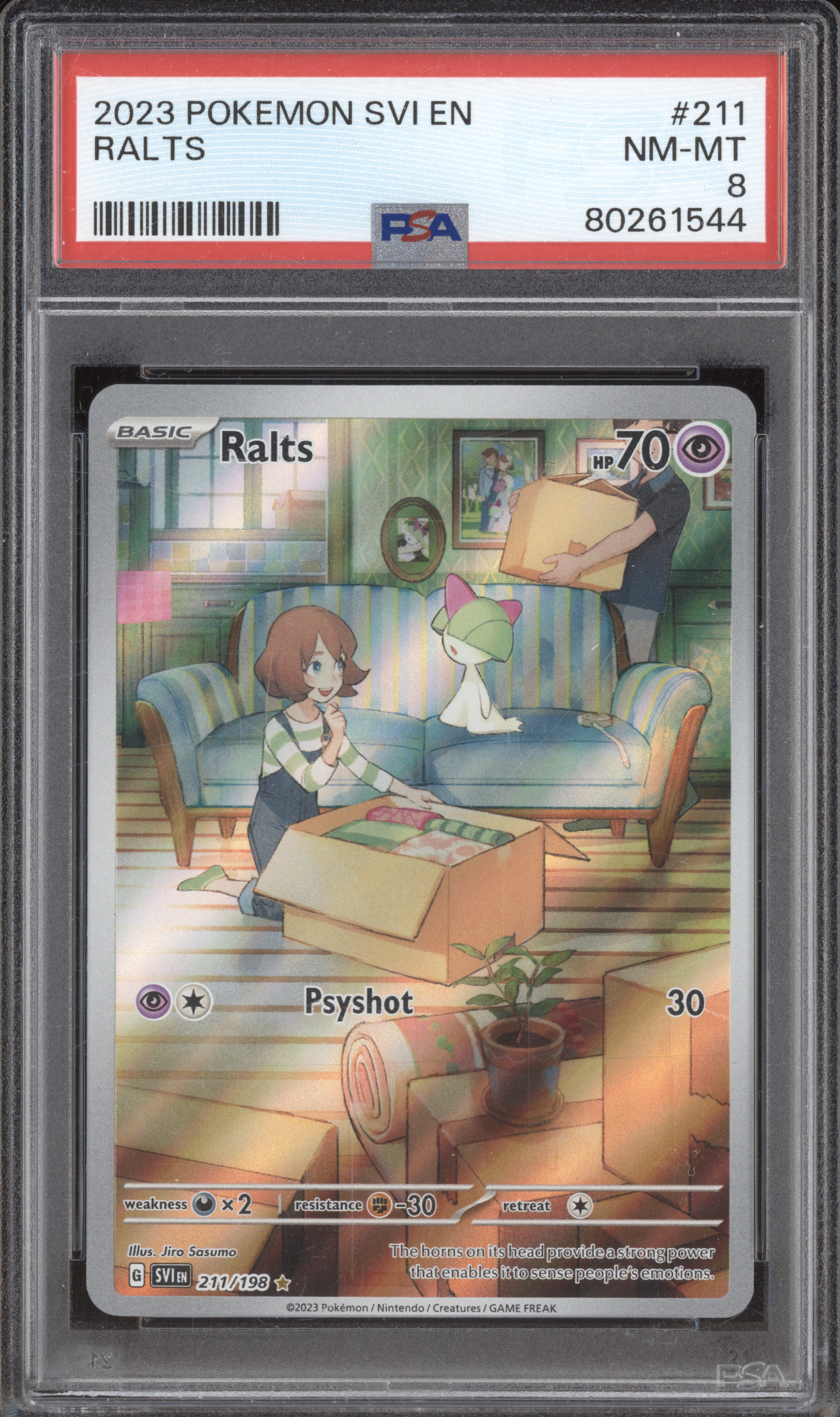 2023 Pokemon Scarlet & Violet #211 Ralts Illustration Rare — front