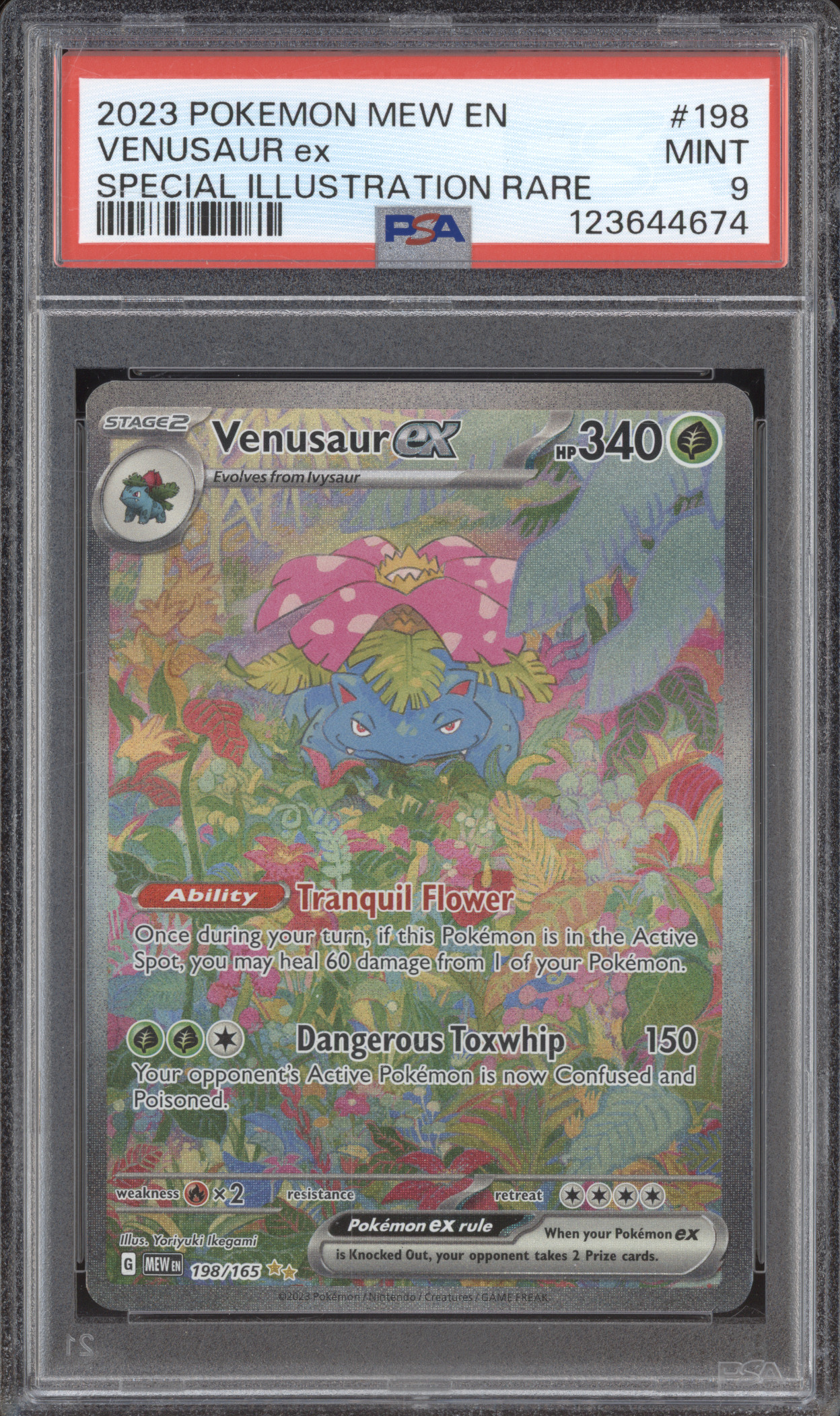 2023 Pokemon MEW EN #198 Venusaur ex Special Illustration Rare — front