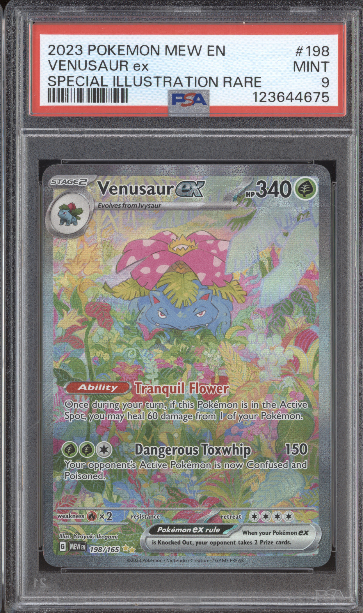 2023 Pokemon Mew EN Venusaur ex Special Illustration Rare #198 — front