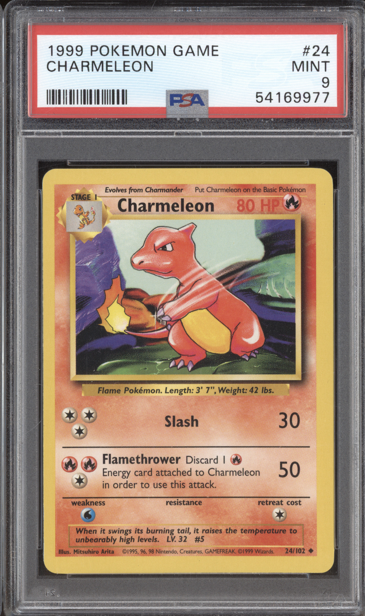 1999 Pokémon #24 Charmeleon — front