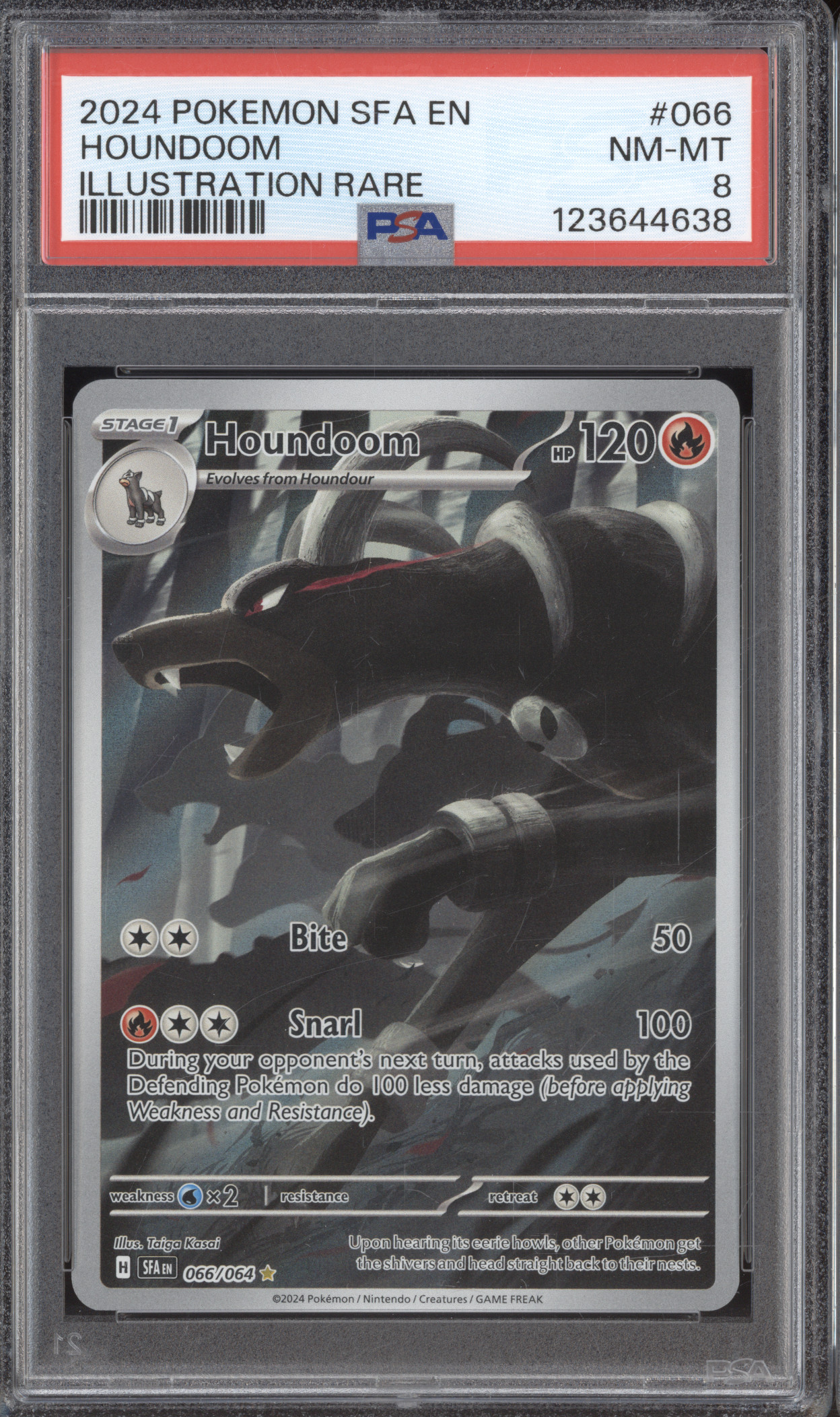 2024 Pokemon SFA #066 Houndoom Illustration Rare — front