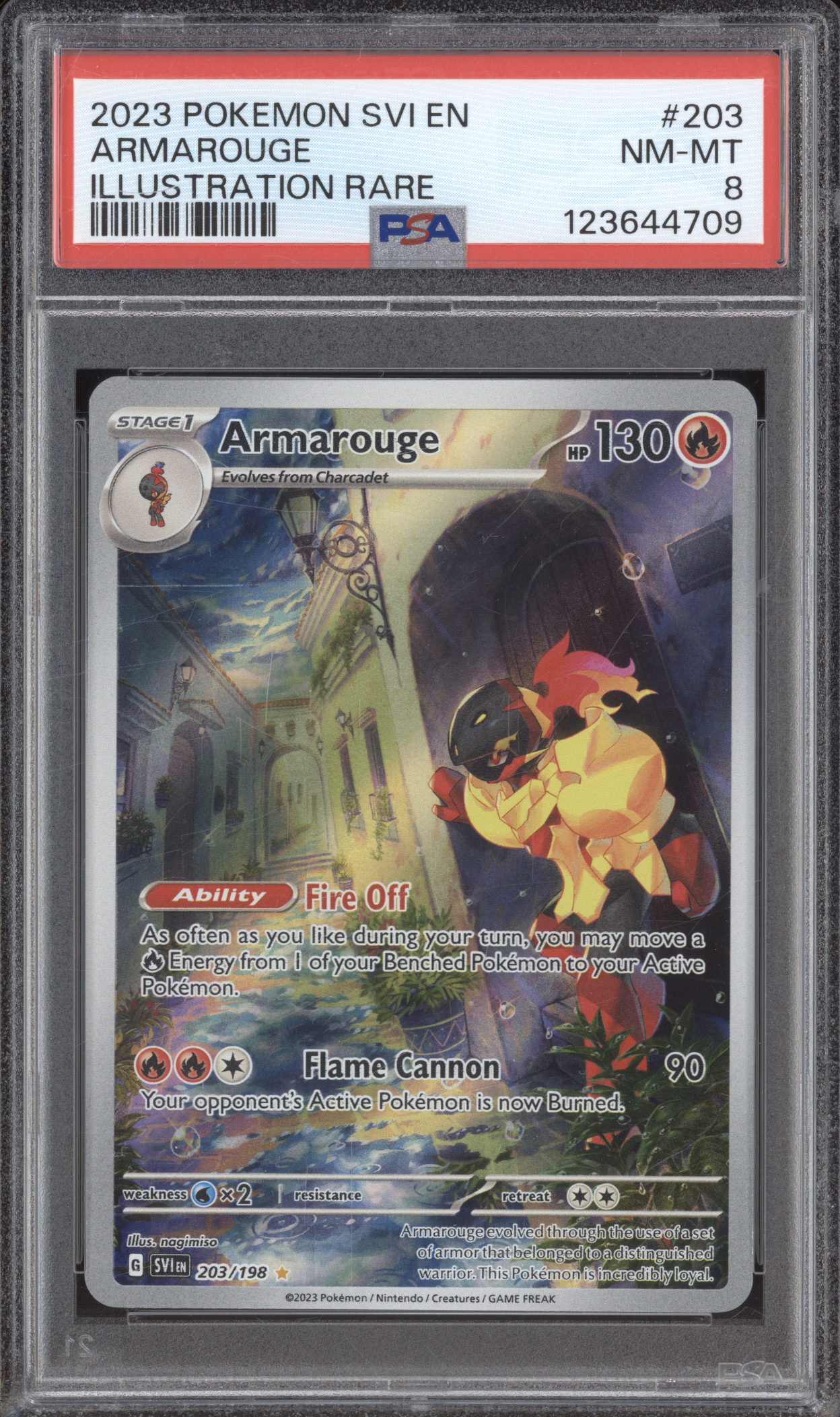 2023 Pokémon SV01: Scarlet & Violet #203 Armarouge Illustration Rare — front
