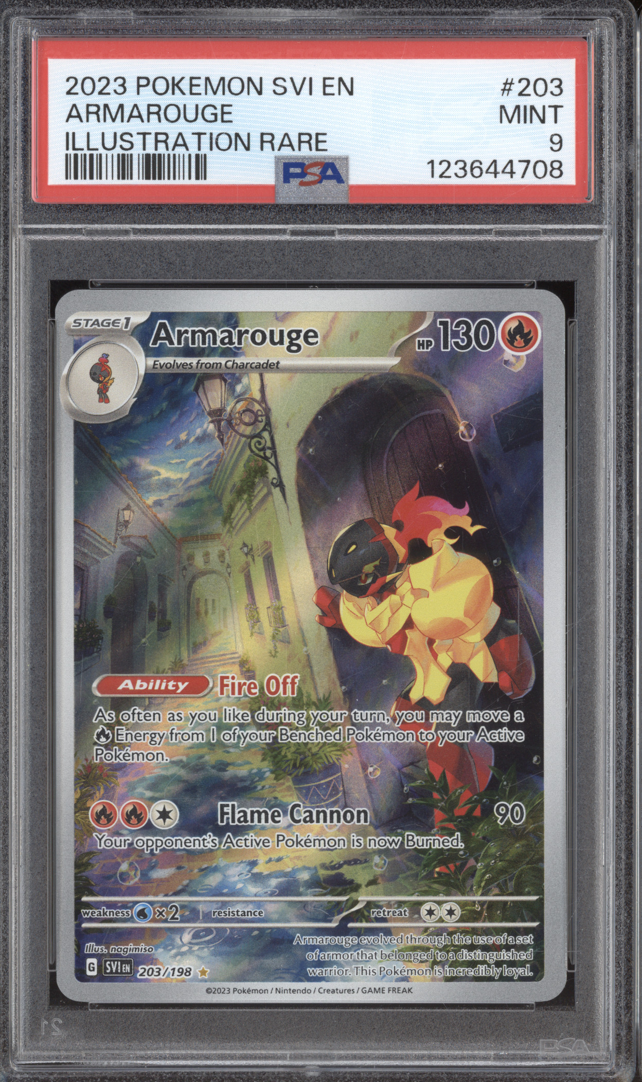 2023 Pokemon Scarlet & Violet #203 Armarouge Illustration Rare — front