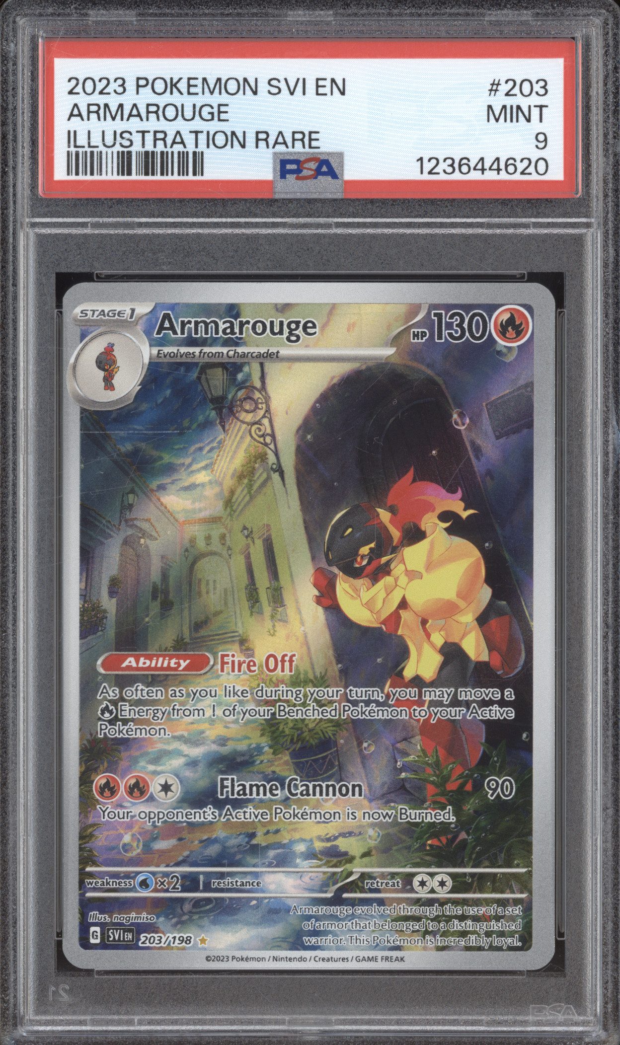 2023 Pokemon Scarlet & Violet #203 Armarouge Illustration Rare — front