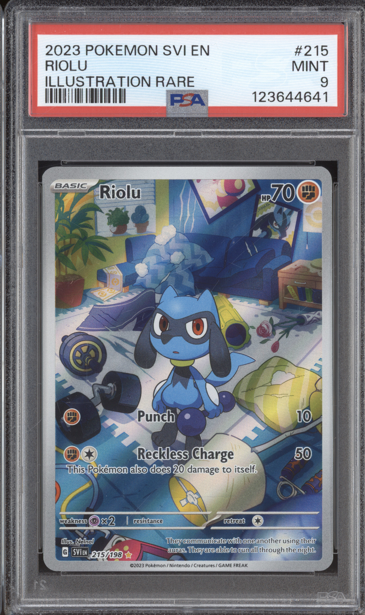 2023 Pokémon SVI #215 Riolu Illustration Rare — front