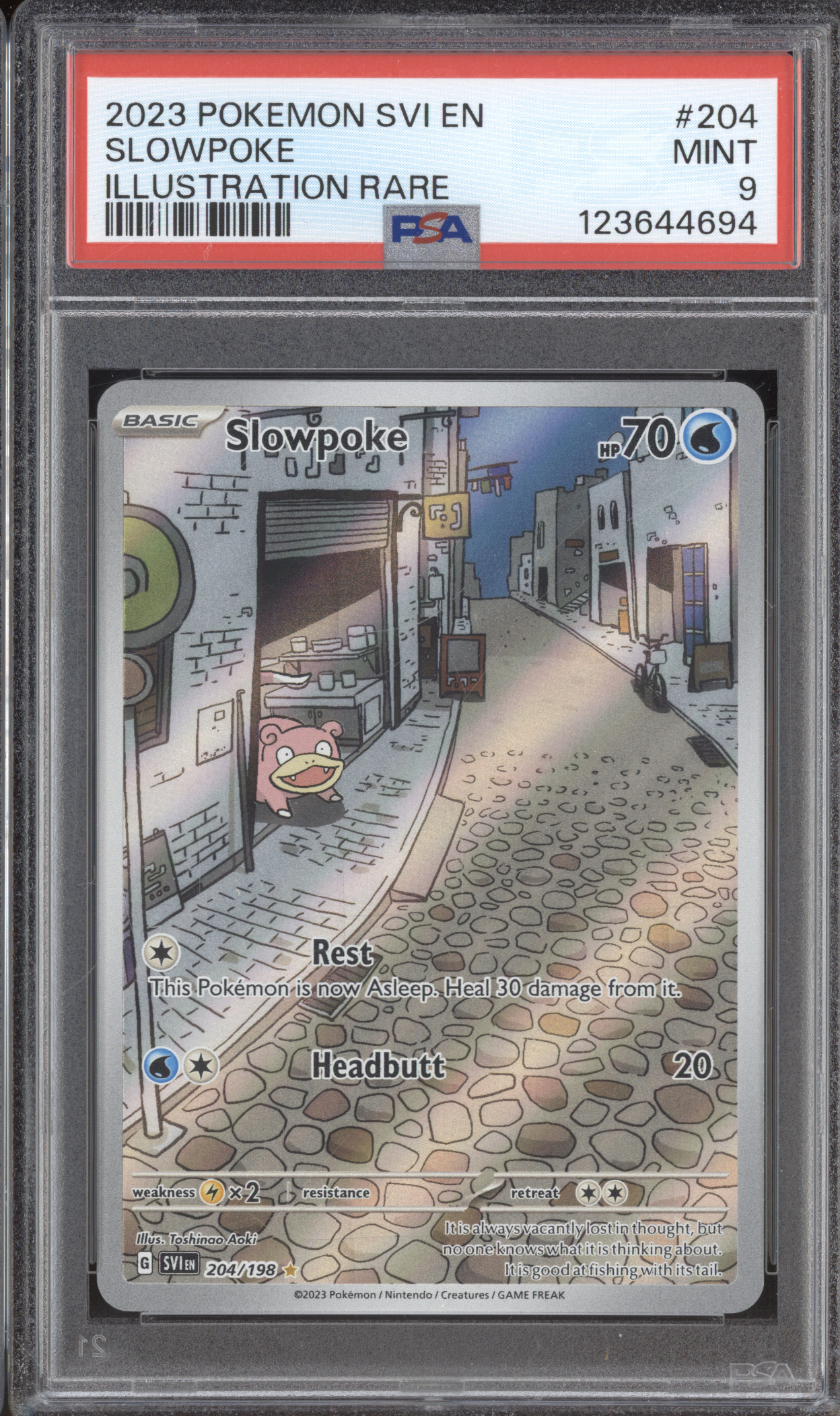 2023 Pokémon SV1 #204 Slowpoke Illustration Rare — front