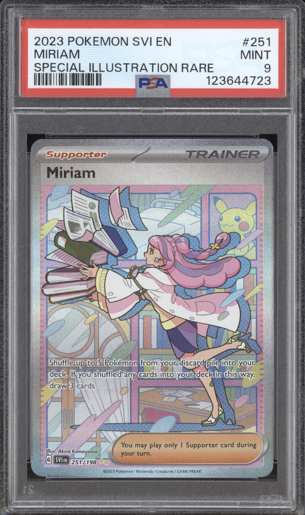 2023 Pokemon Scarlet & Violet #251 Miriam Special Illustration Rare — front