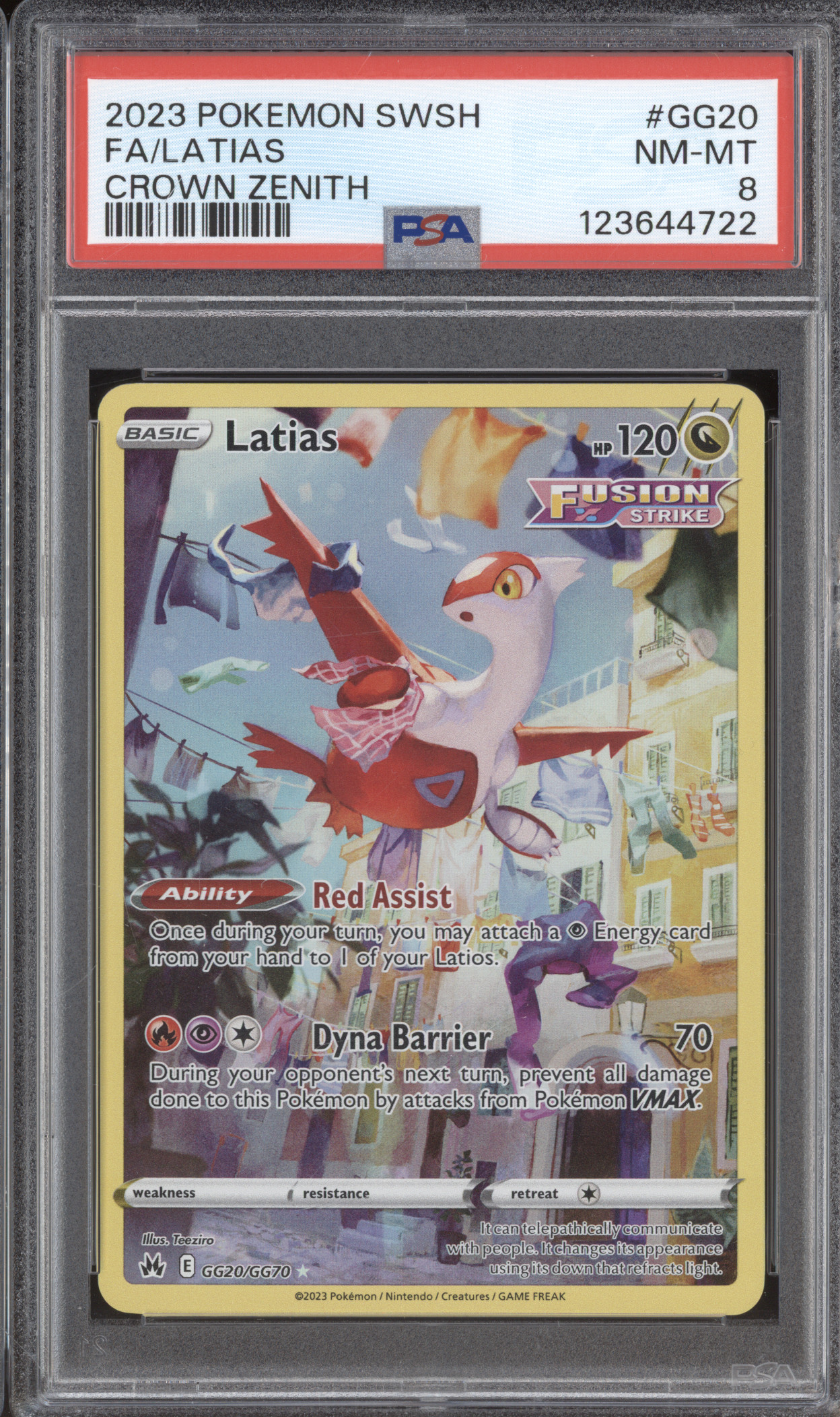 2023 Pokemon SWSH #GG20 Latias Crown Zenith — front