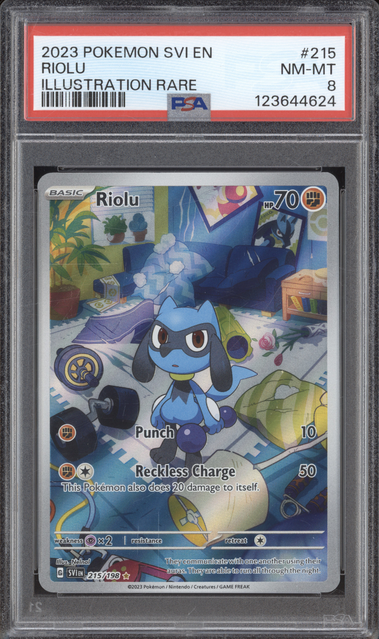 2023 Pokemon SVI #215 Riolu Illustration Rare — front