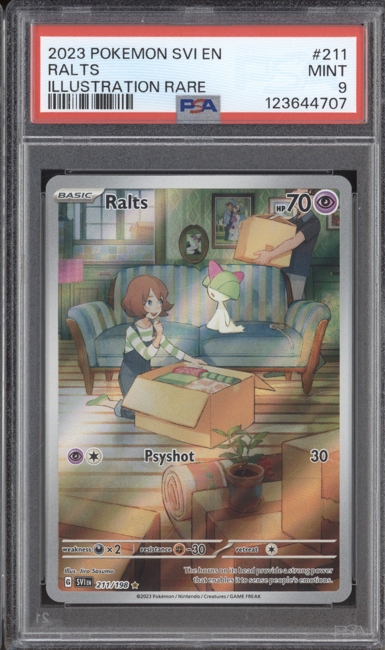2023 Pokémon SVI #211 Ralts Illustration Rare — front