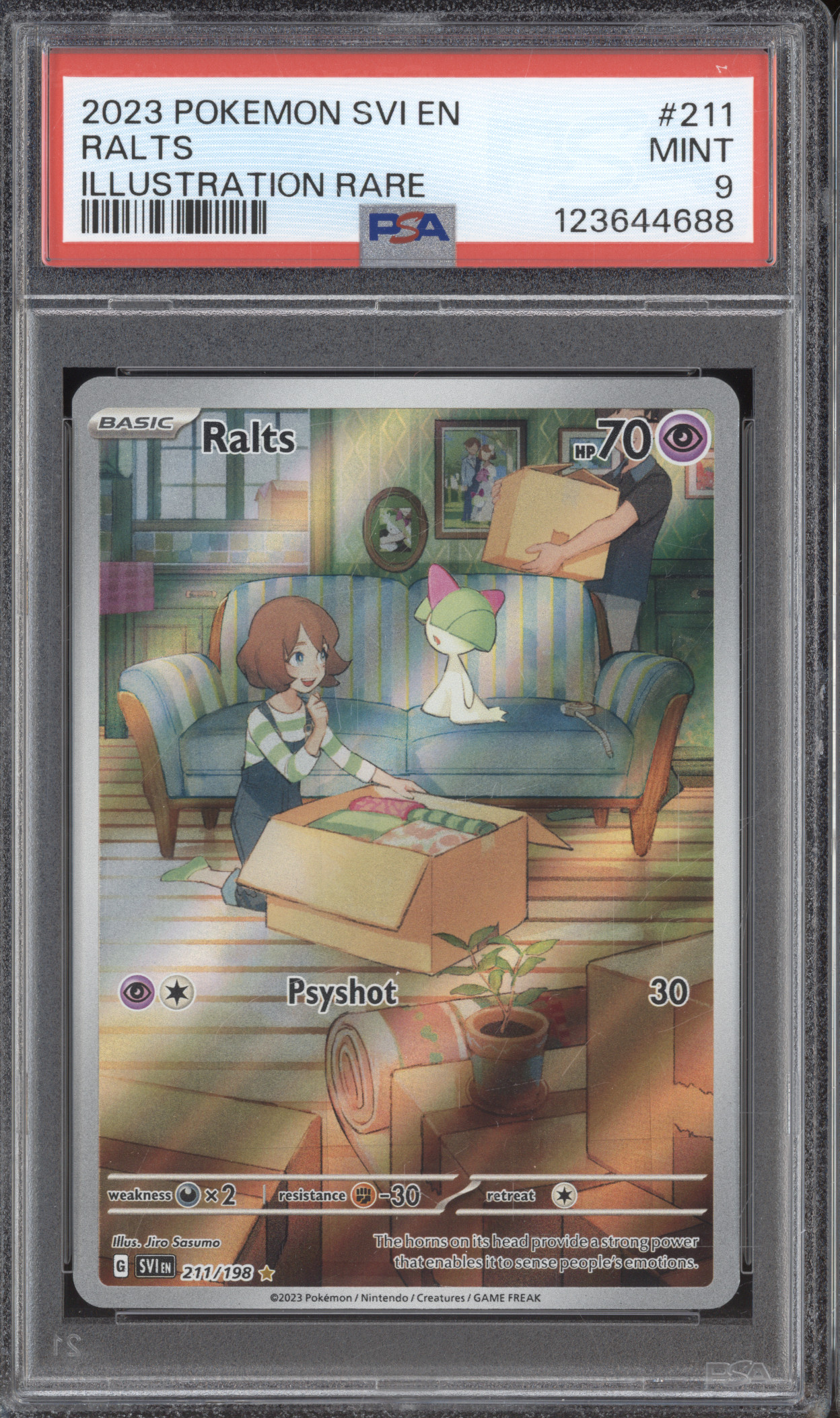 2023 Pokemon Scarlet & Violet #211 Ralts Illustration Rare — front