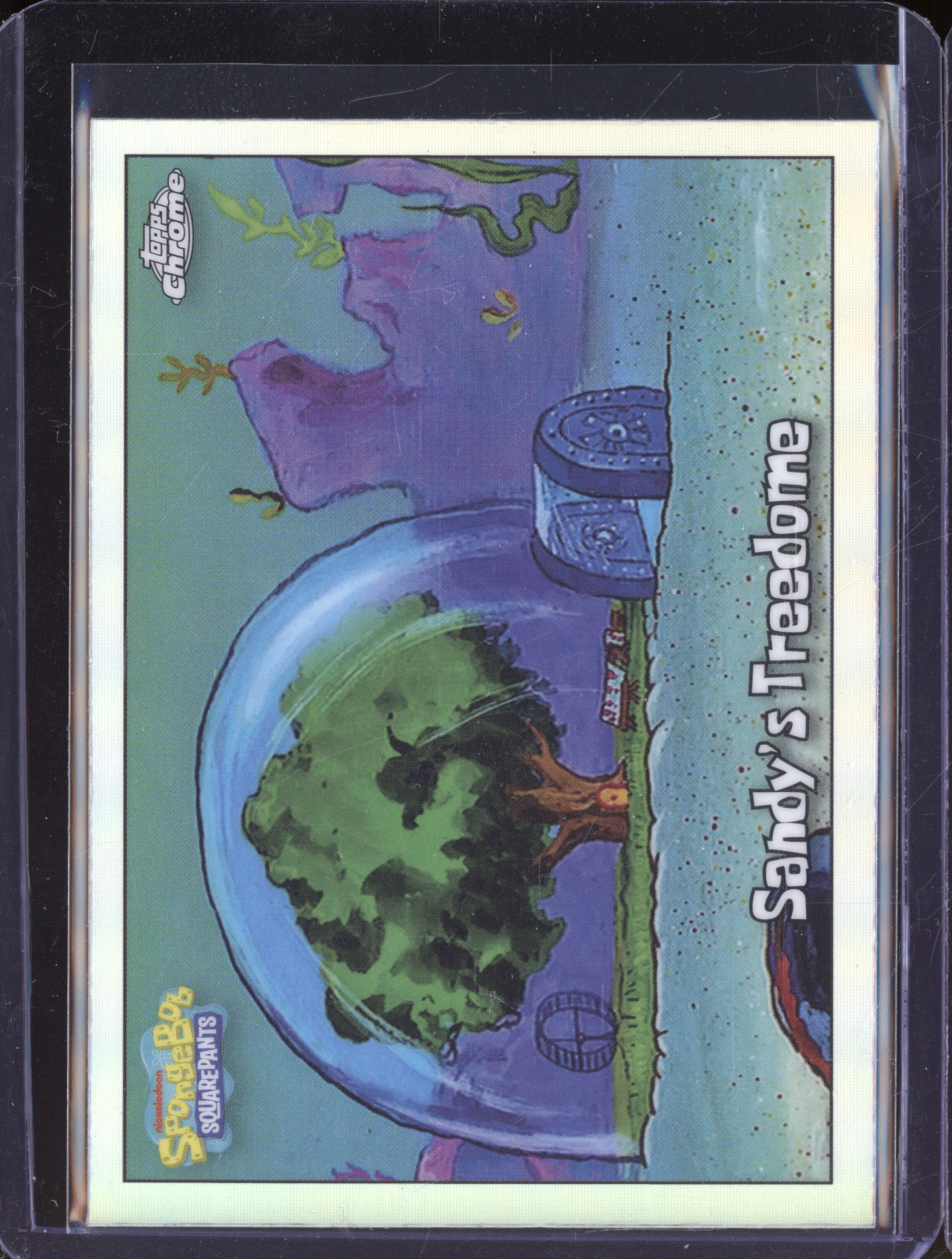 2025 Topps Chrome SpongeBob #128 Sandy's Treedome — front
