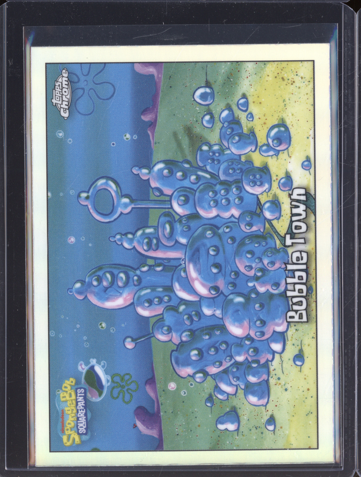 2025 Topps Chrome SpongeBob #118 Bubble Town — front