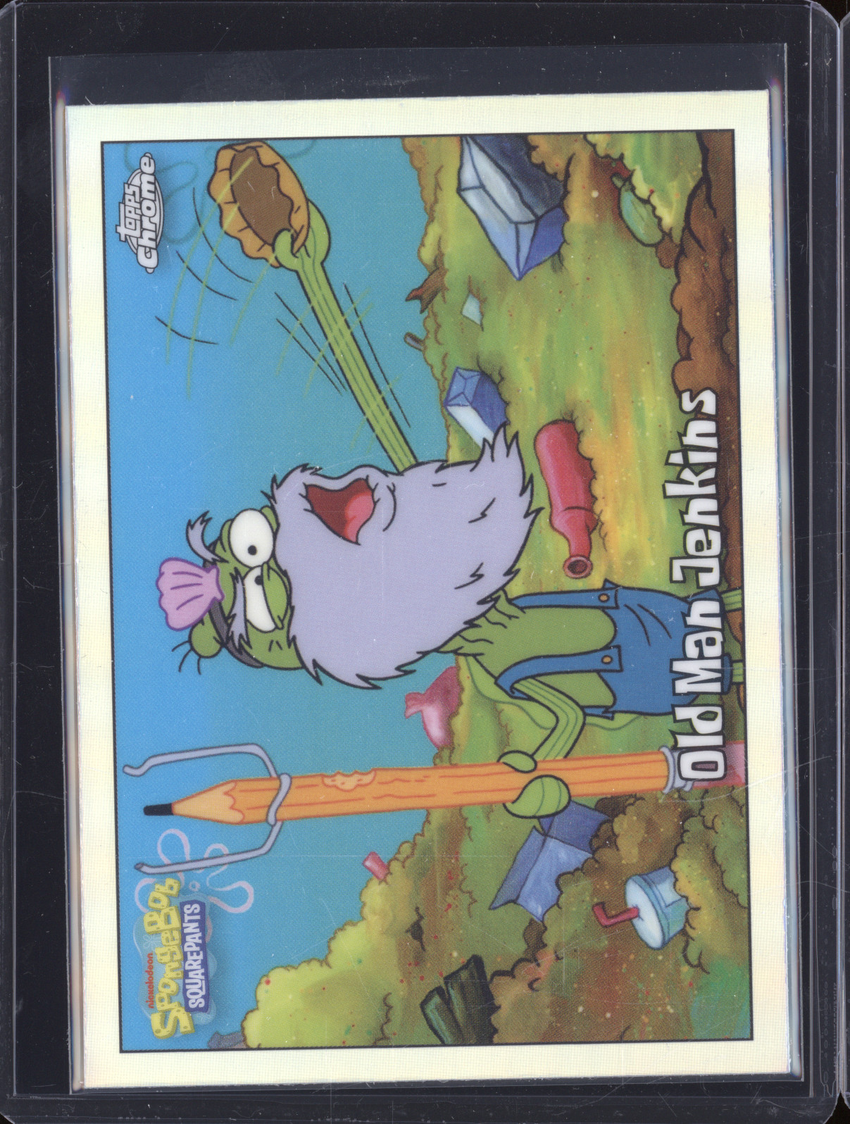 2025 Topps Chrome SpongeBob #22 Old Man Jenkins — front