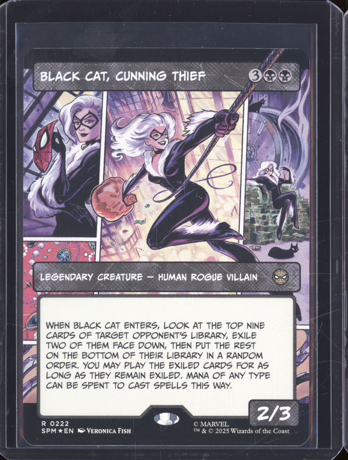 2025 MTG Black Cat, Cunning Thief #222 — front
