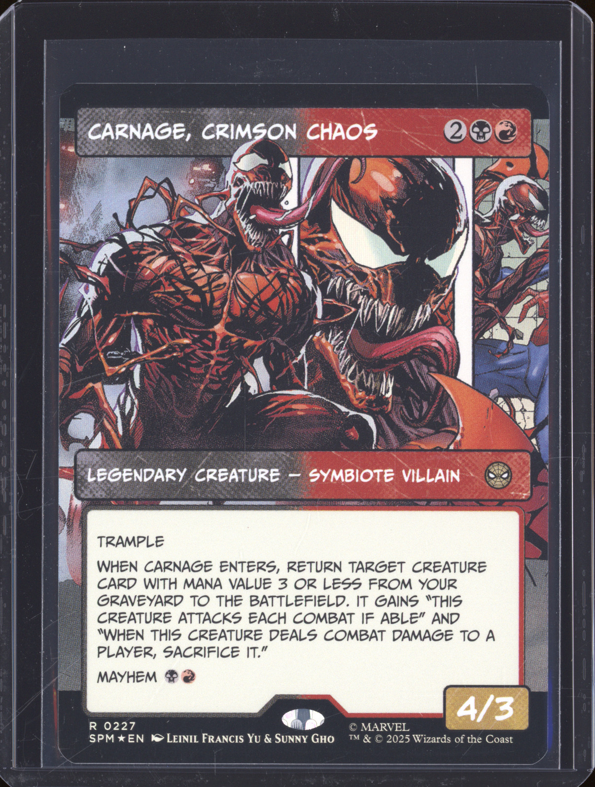 2025 Marvel's Spider-Man #227 Carnage, Crimson Chaos — front