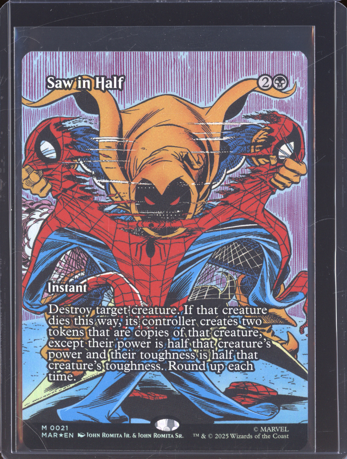 2025 Marvel Universe #0021 Saw in Half — front
