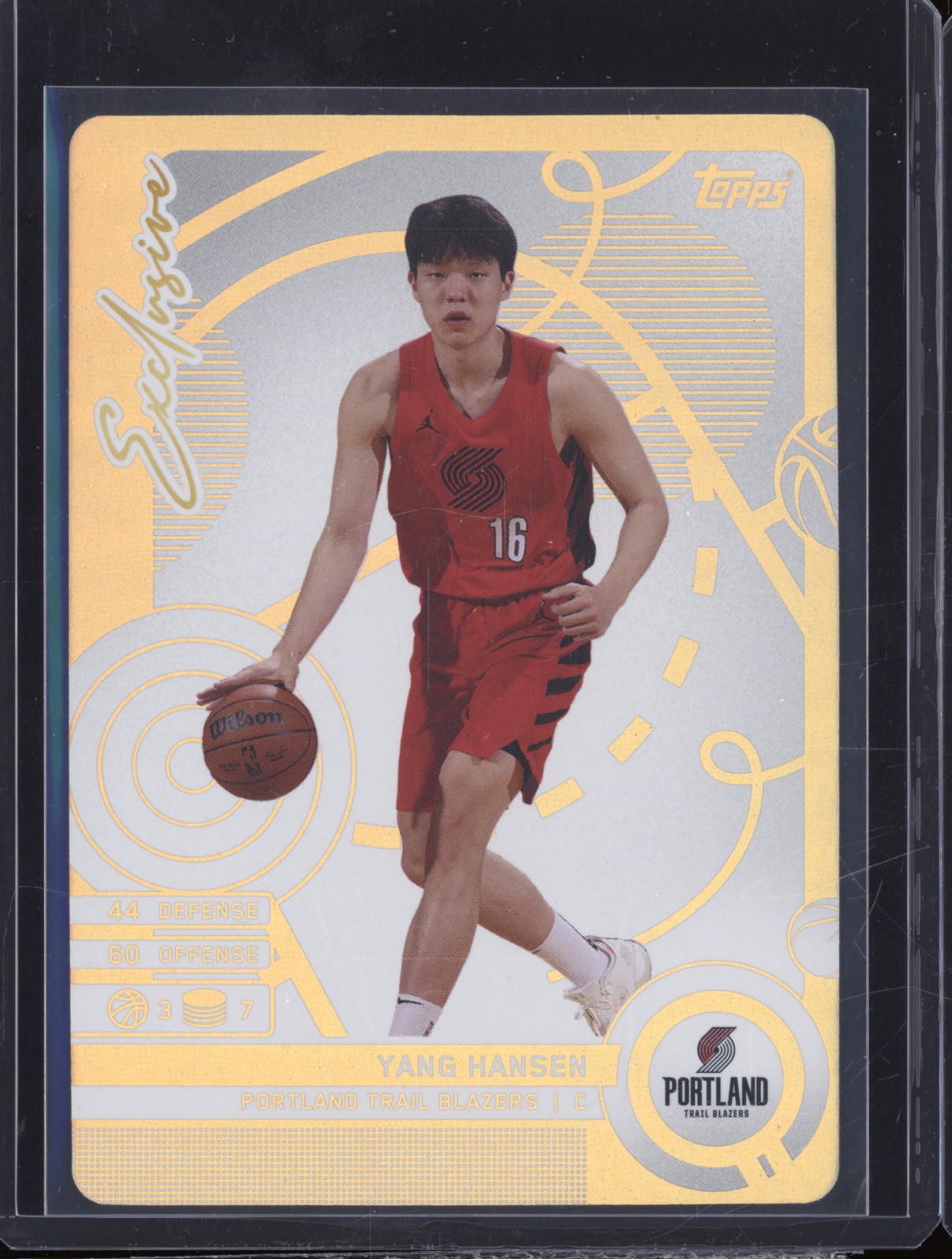 2023 Topps Exclusive #16 Yang Hansen — front