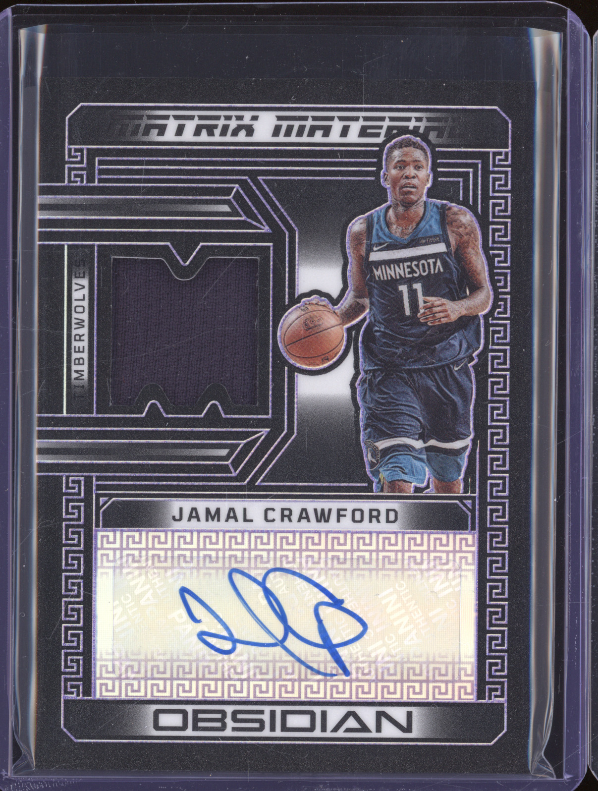 2022-23 Panini Obsidian Matrix Material #MM-JC Jamal Crawford — front