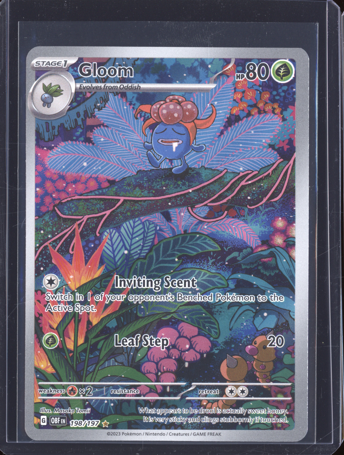 2023 Pokémon Sv03: Obsidian Flames #198 Gloom Illustration Rare — front