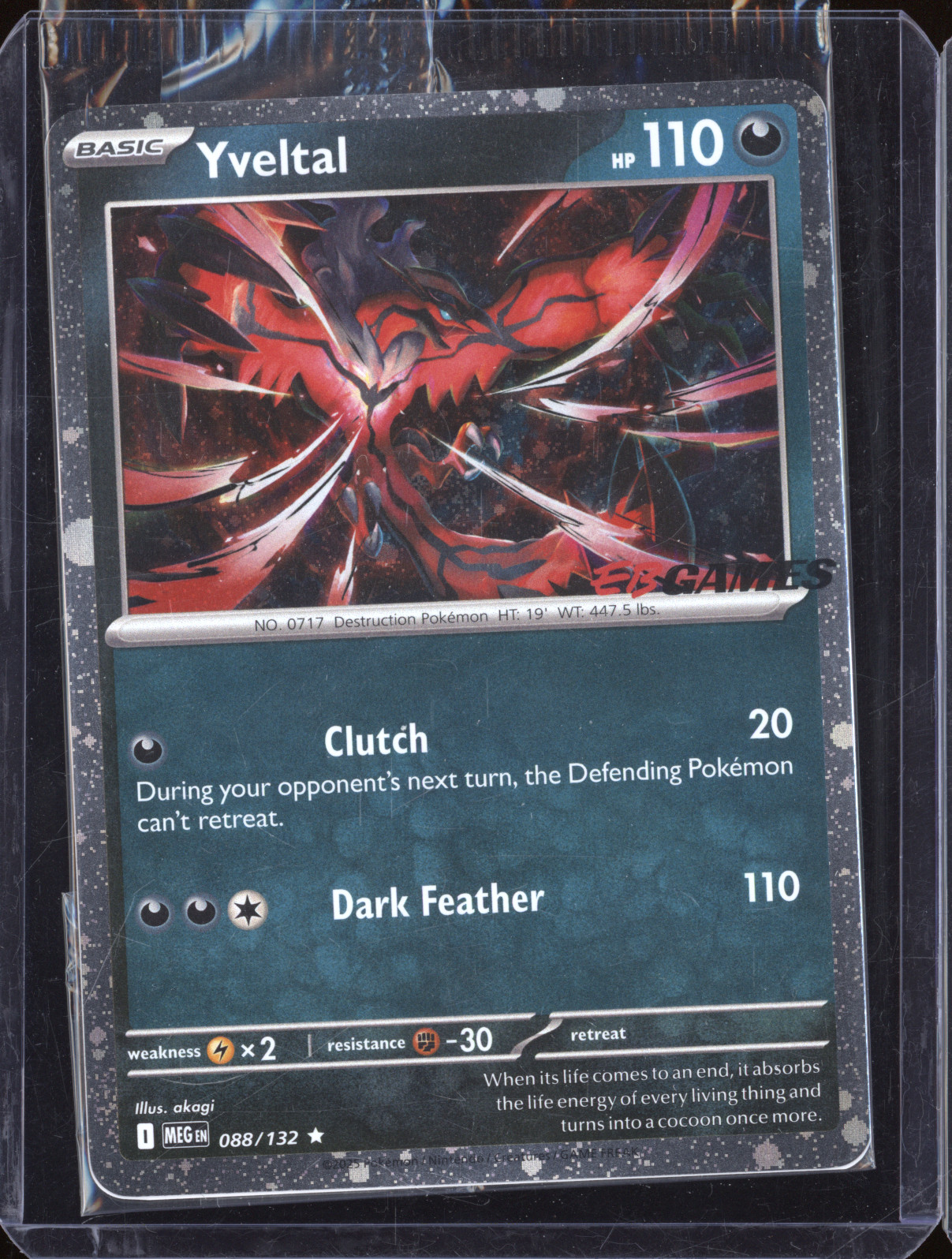 2015 Pokemon Mega Evolution #088 Yveltal — front