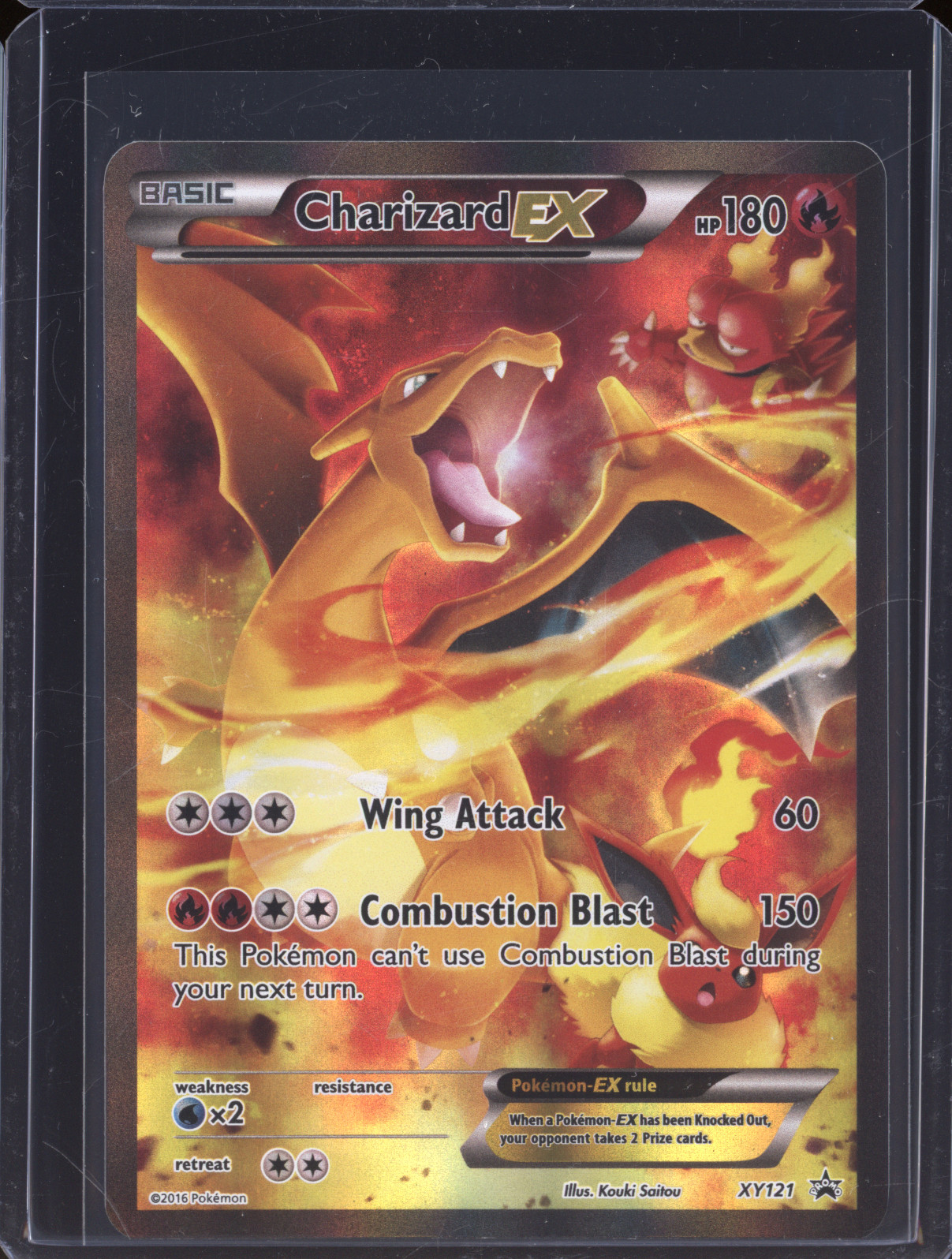 2016 Pokémon XY Black Star Promo #XY121 Charizard EX — front