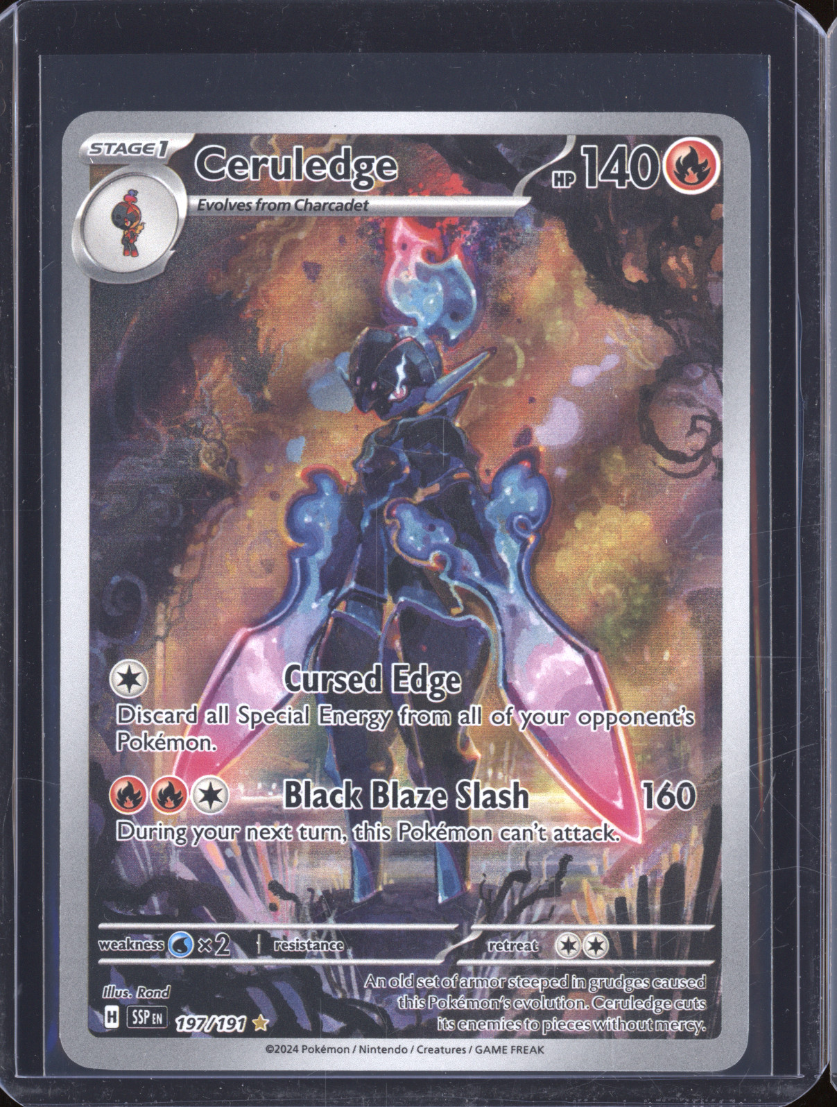 2024 Pokémon SV08: Surging Sparks #197 Ceruledge — front