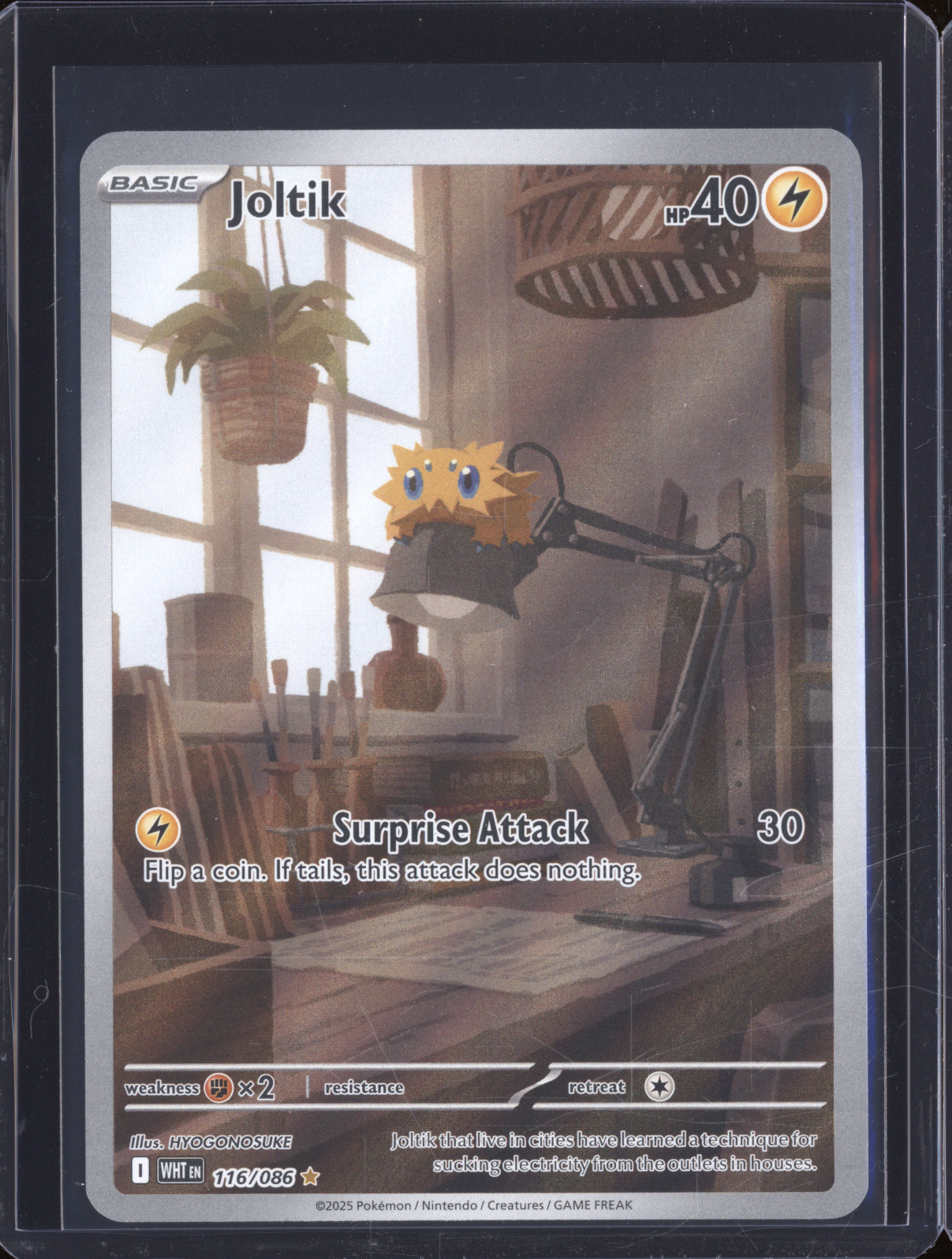 2025 Pokemon White Flare #116 Joltik Illustration Rare — front