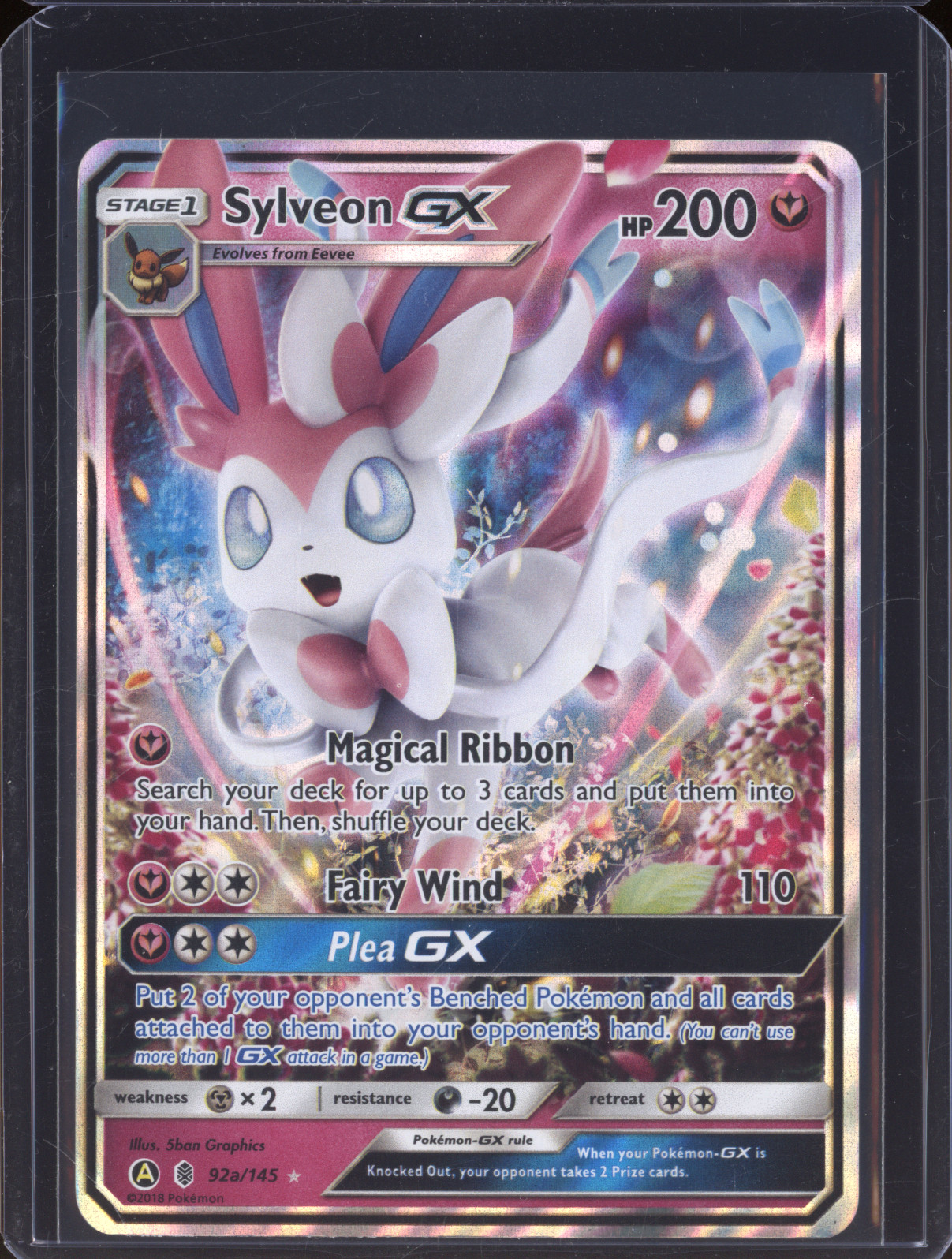2018 Pokémon #92a Sylveon GX — front
