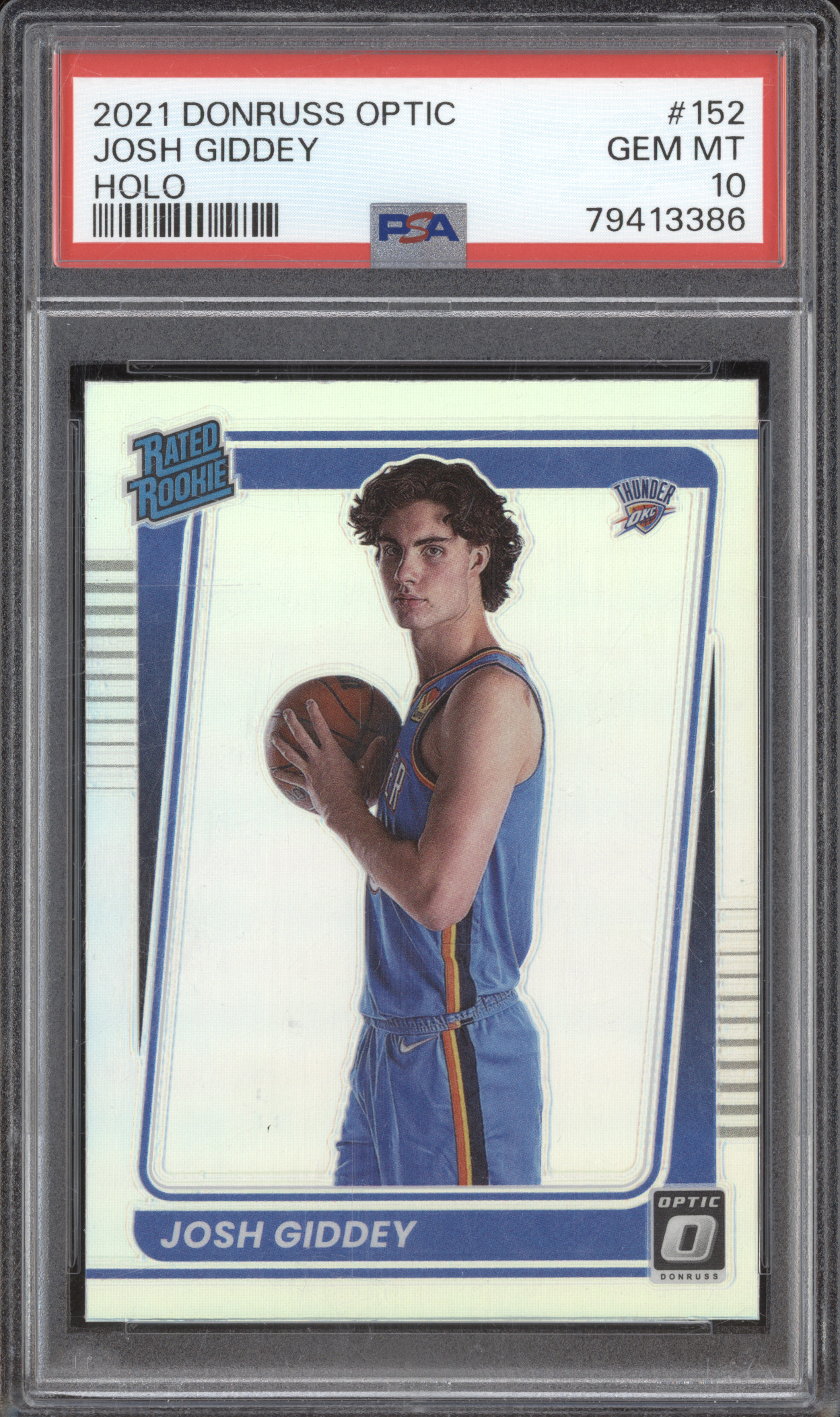 2021 Donruss Optic #152 Josh Giddey — front