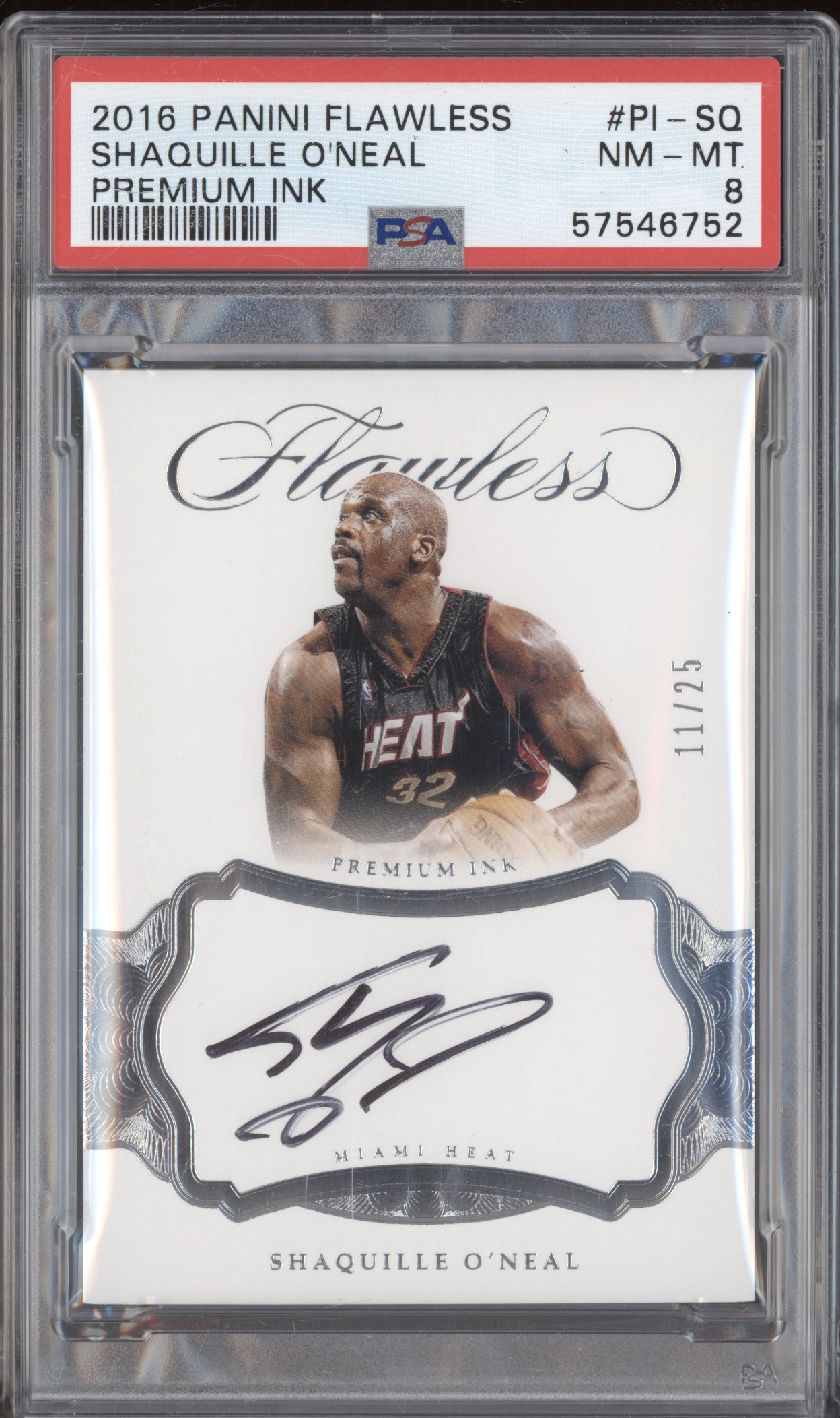 2016 Panini Flawless #PI-SQ Shaquille O'Neal — front