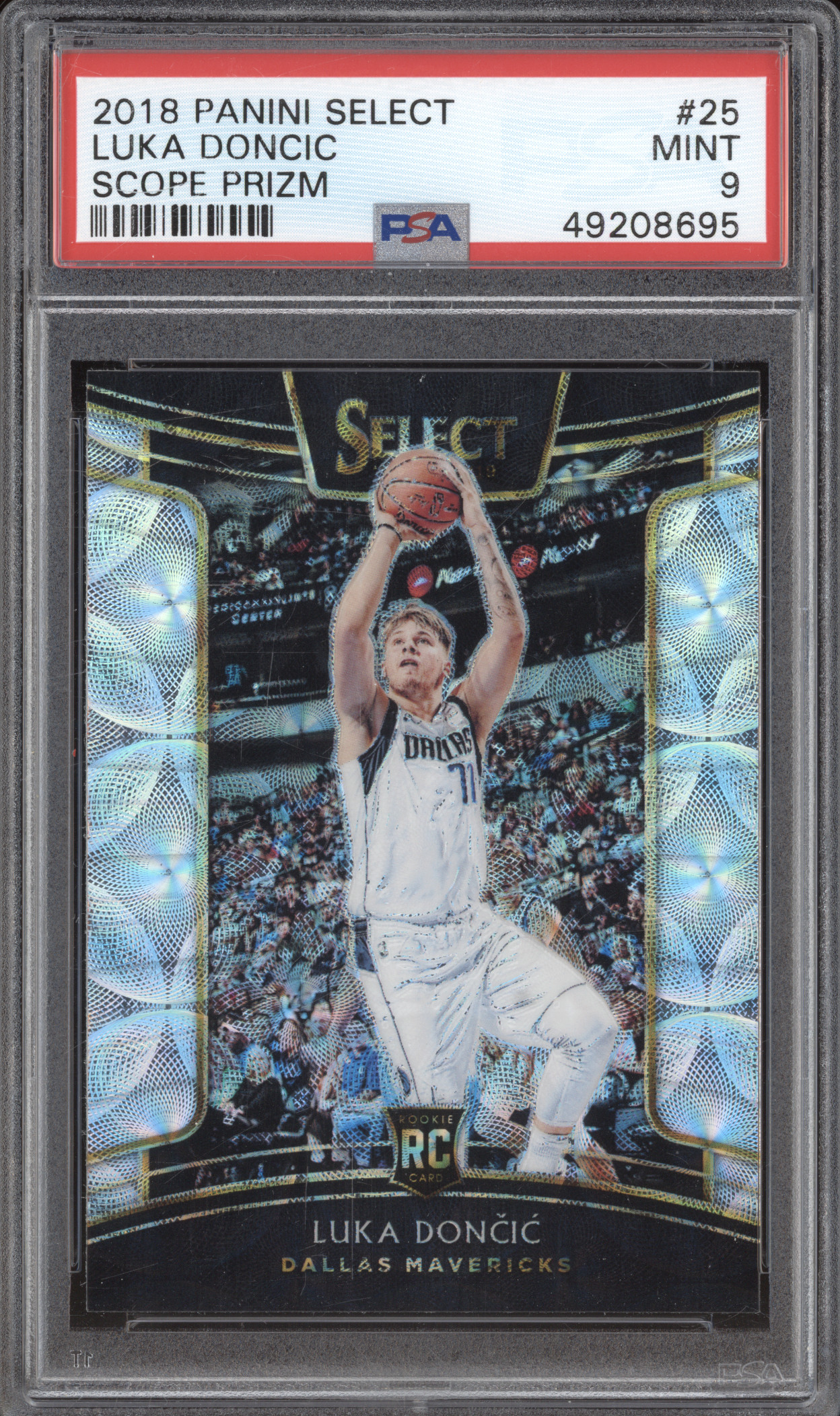 2018 Panini Select #25 Luka Doncic Scope Prizm — front