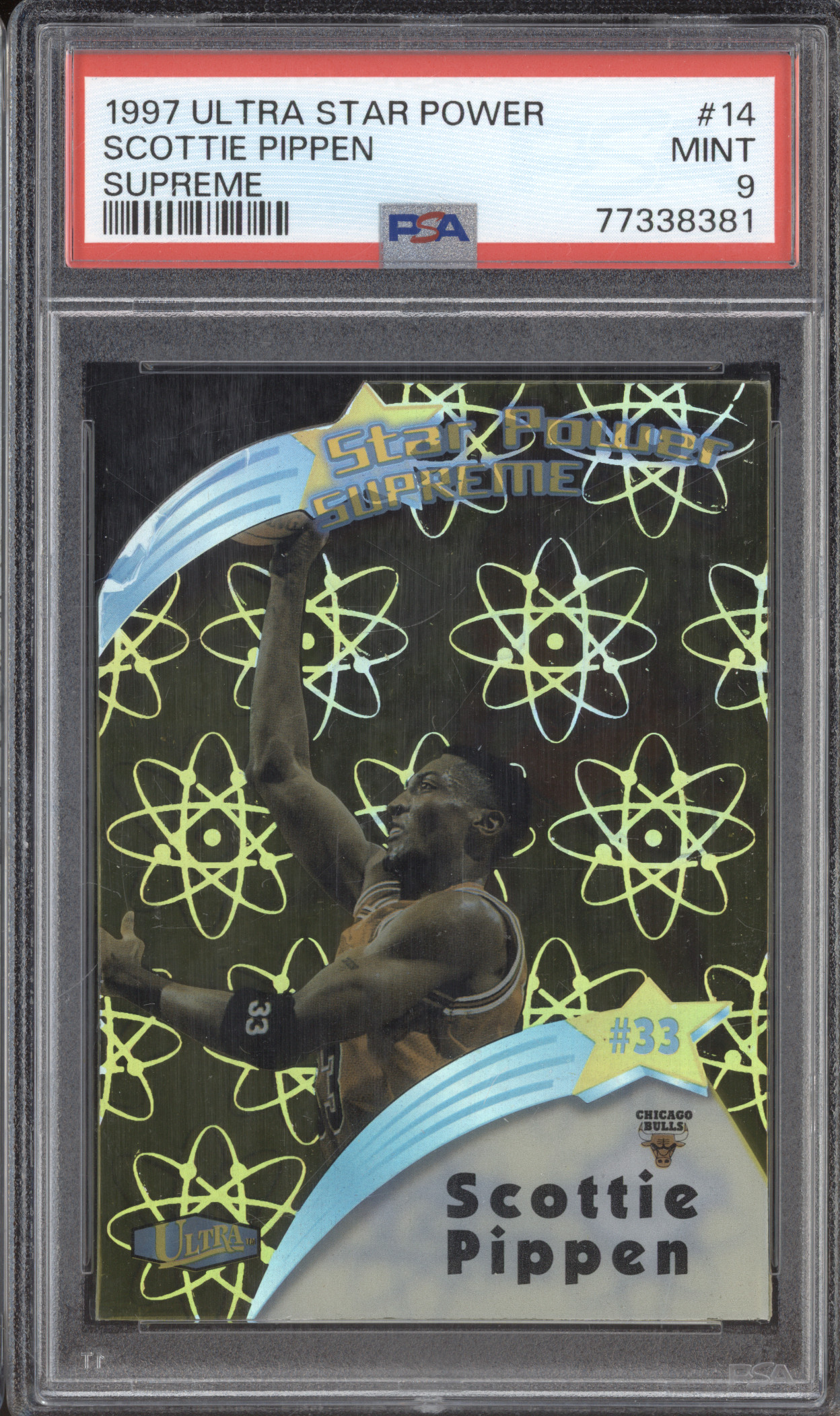 1997 Ultra Star Power Supreme #14 Scottie Pippen — front